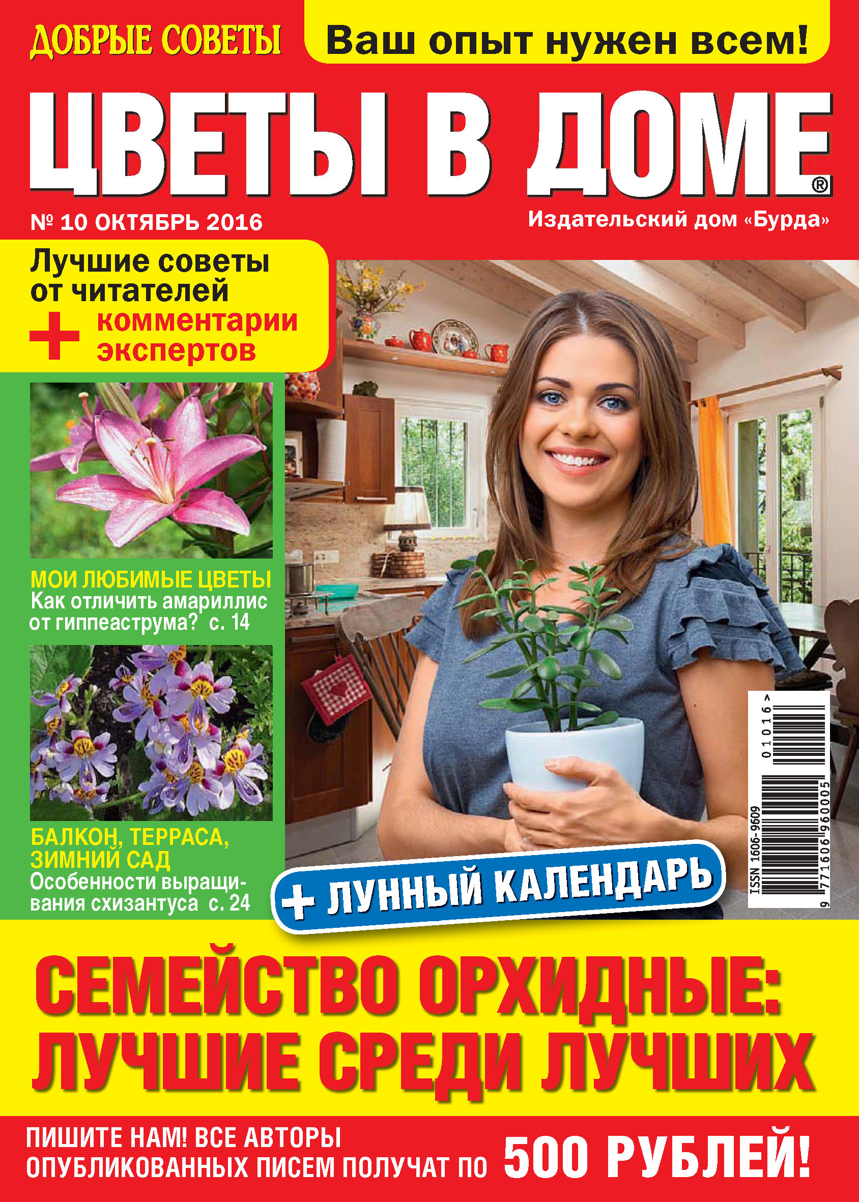 Обложка книги «Добрые советы. Цветы в доме. №10/2016»