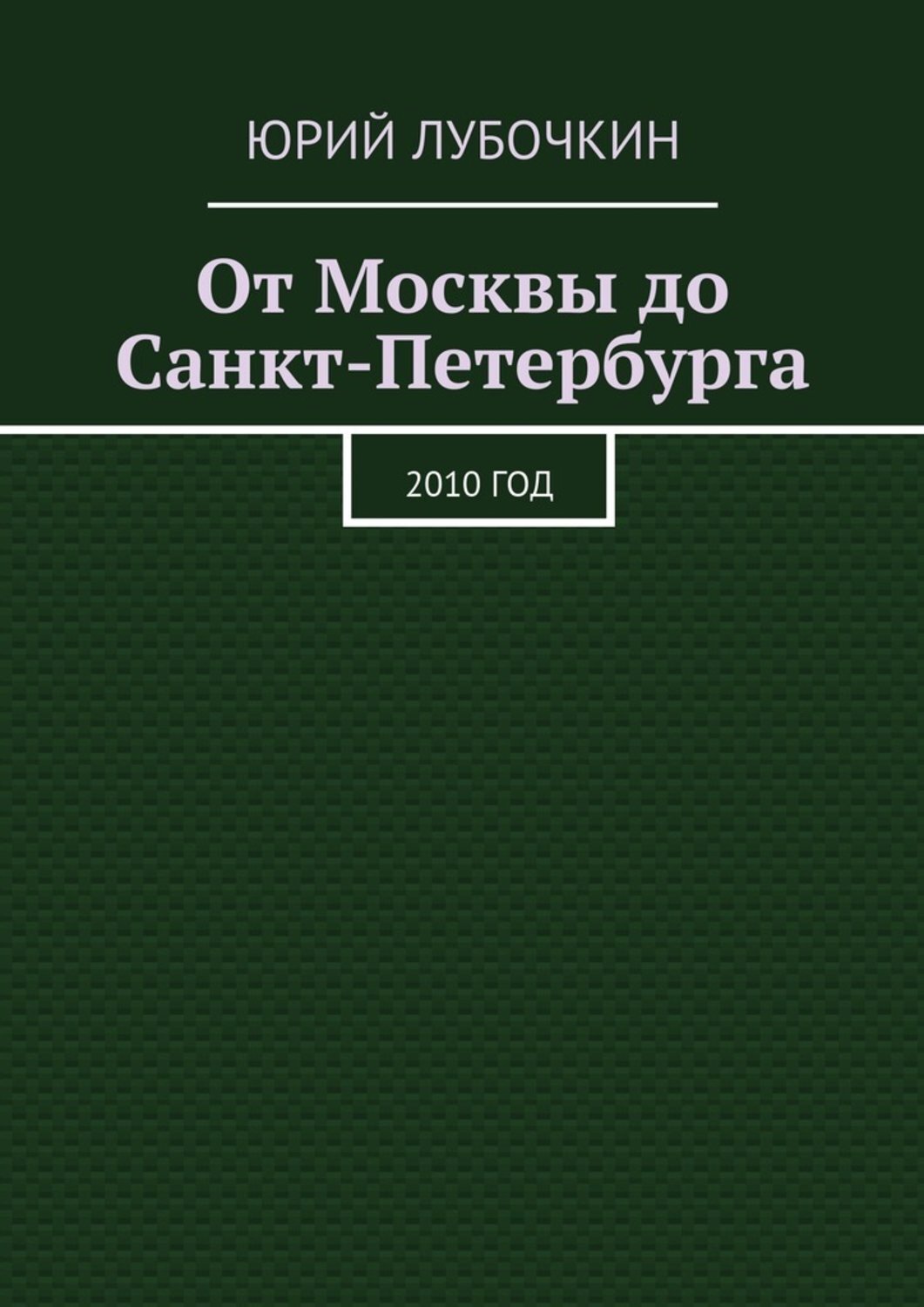 Обложка книги «От Москвы до Санкт-Петербурга. 2010 год»