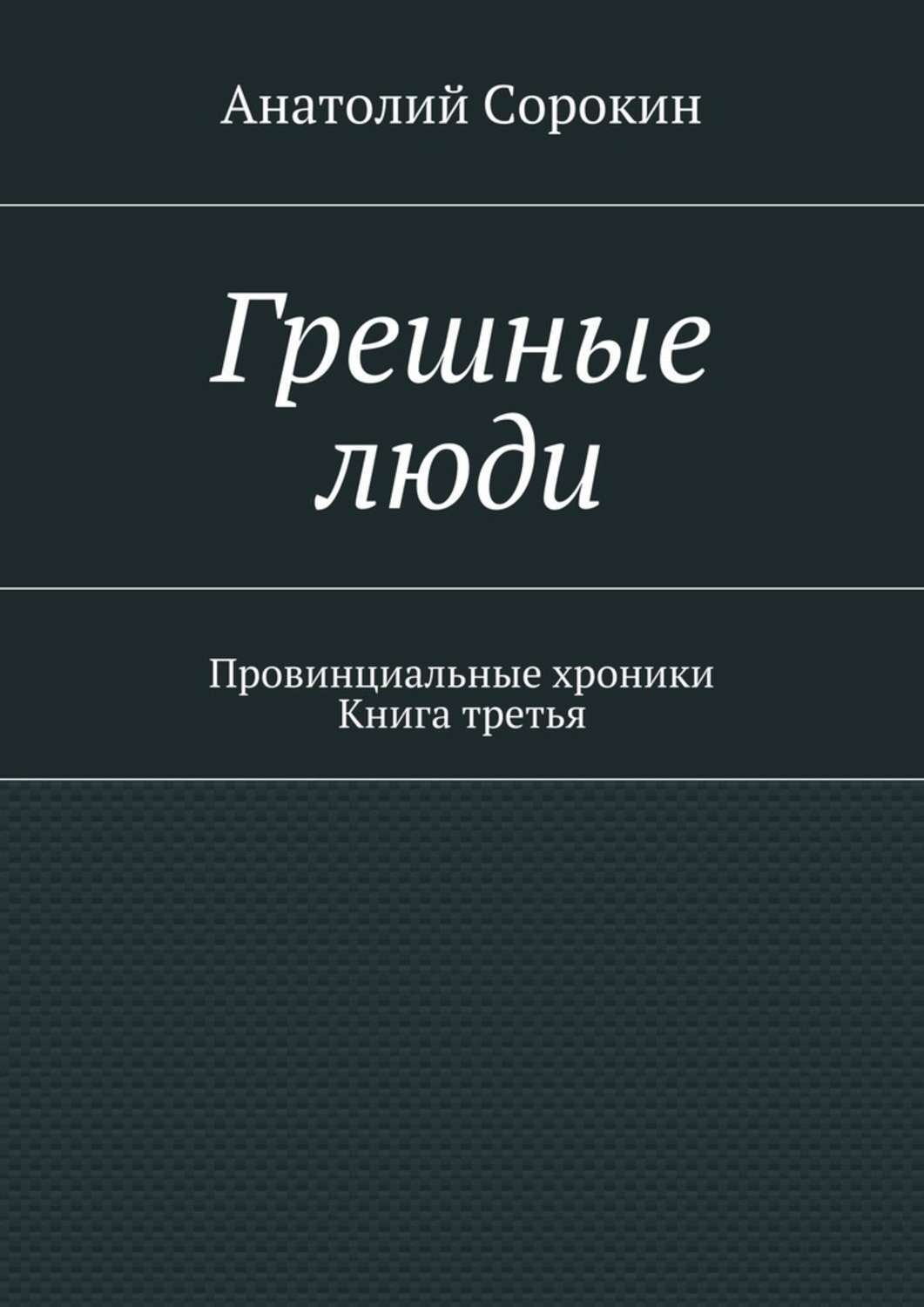 Обложка книги «Грешные люди. Провинциальные хроники. Книга третья»