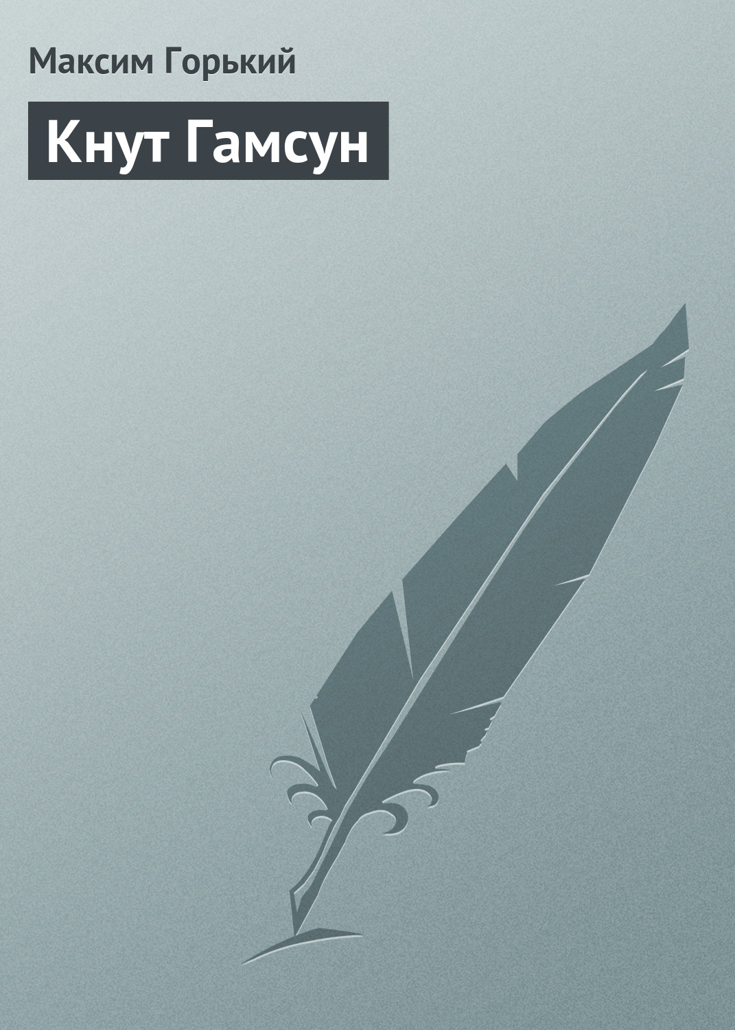 Обложка книги «Кнут Гамсун»