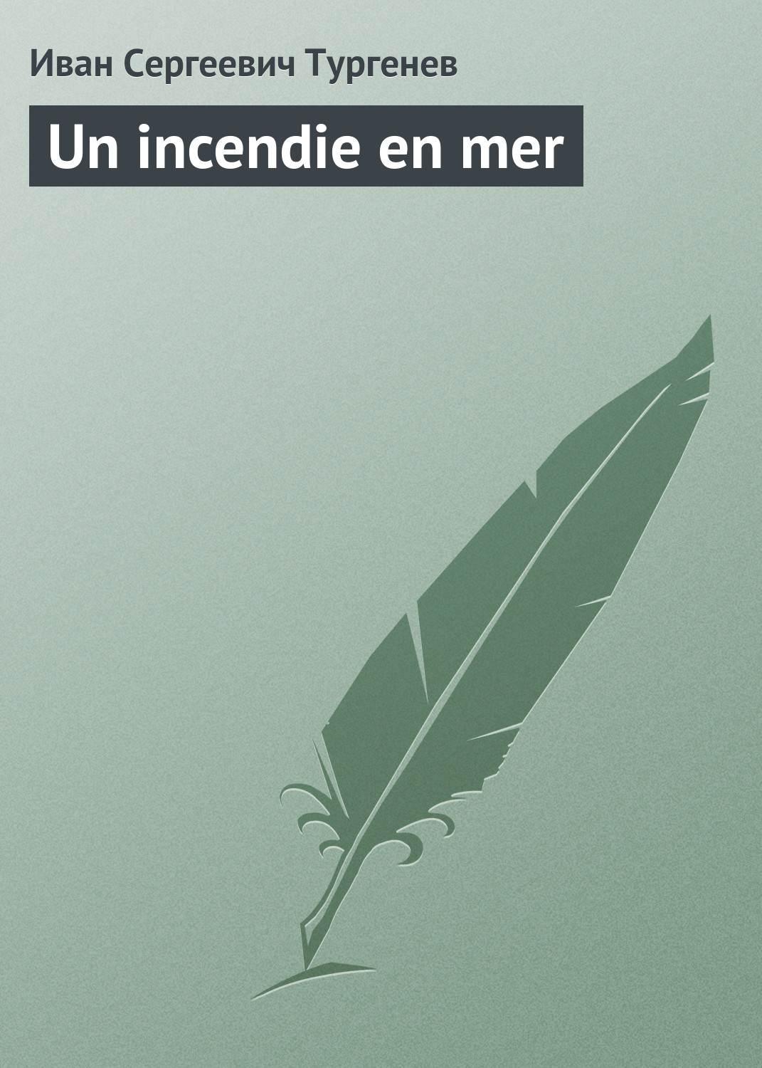Обложка книги «Un incendie en mer»