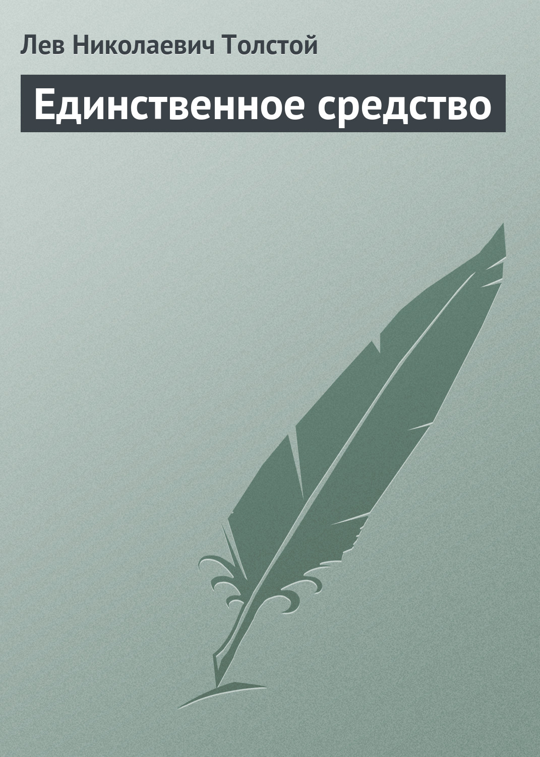 Обложка книги «Единственное средство»
