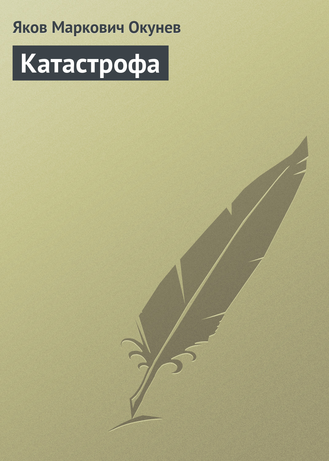 Обложка книги «Катастрофа»
