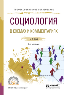 Обложка книги «Социология в схемах и комментариях 2-е изд., испр. и доп. Учебное пособие для СПО»