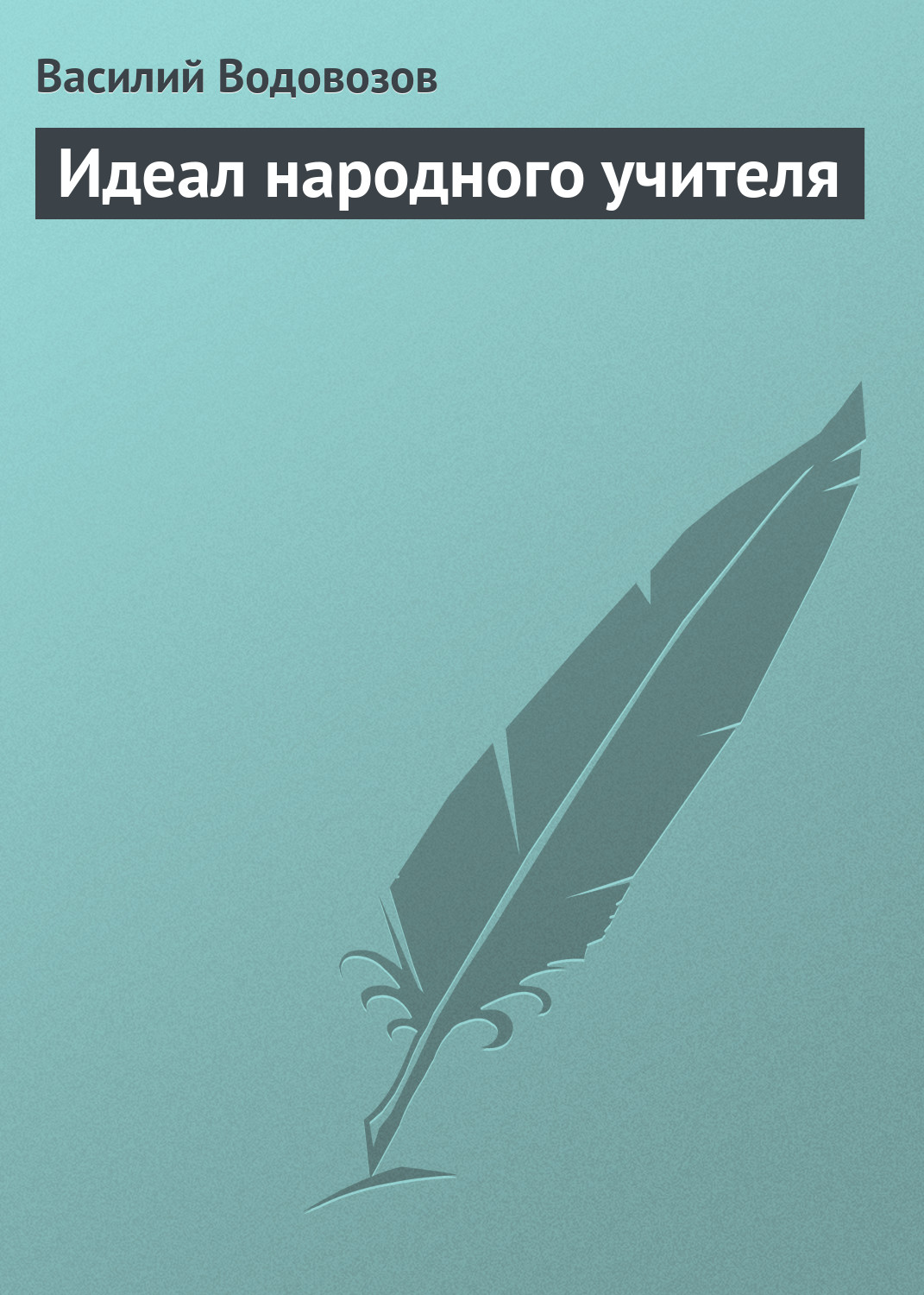 Обложка книги «Идеал народного учителя»