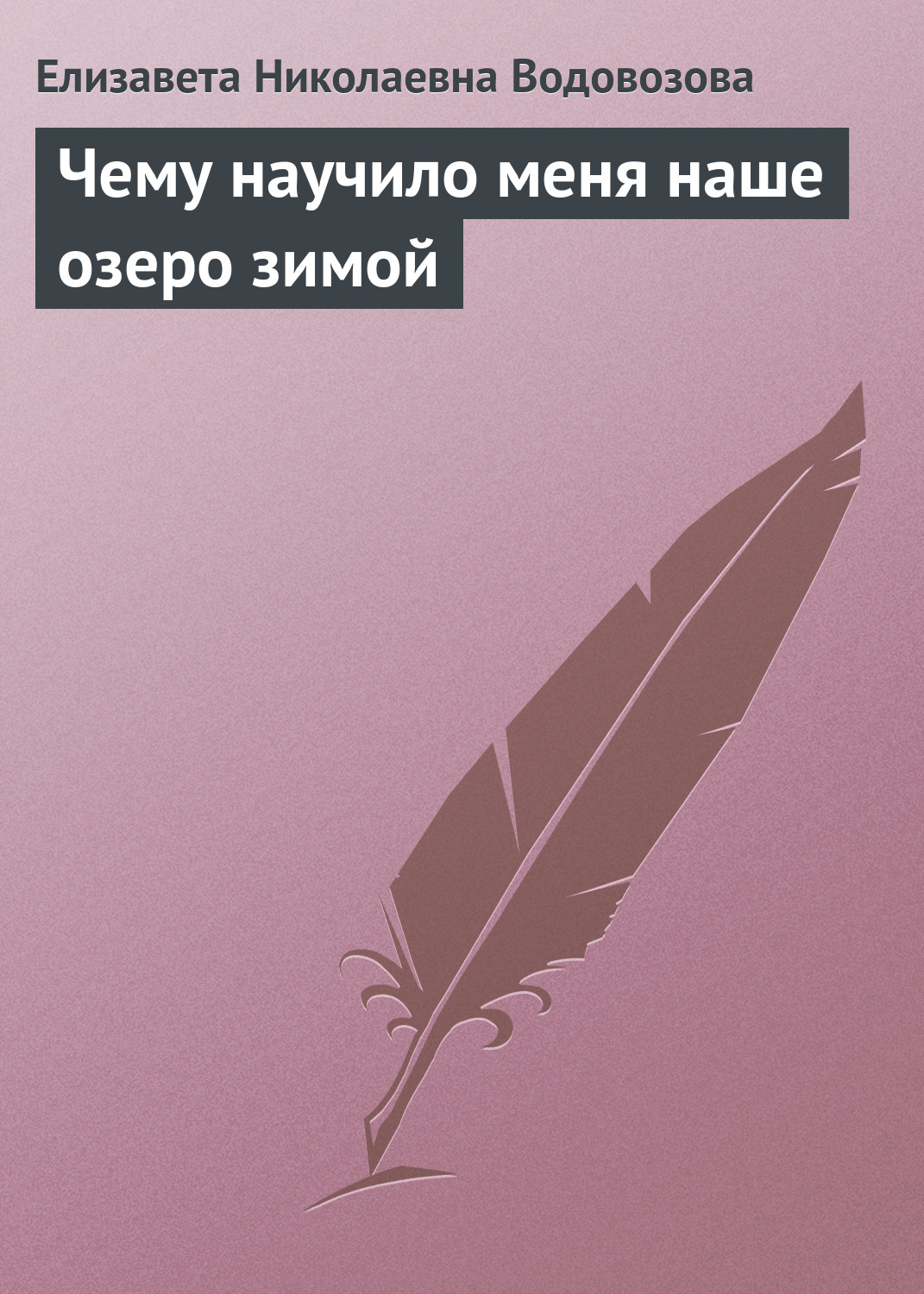 Обложка книги «Чему научило меня наше озеро зимой»