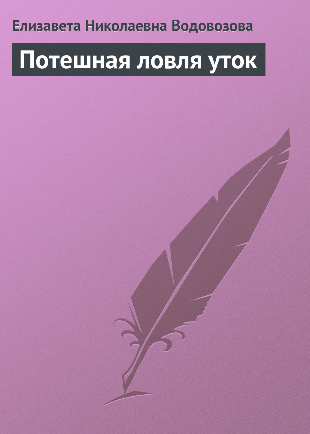 Обложка книги «Потешная ловля уток»