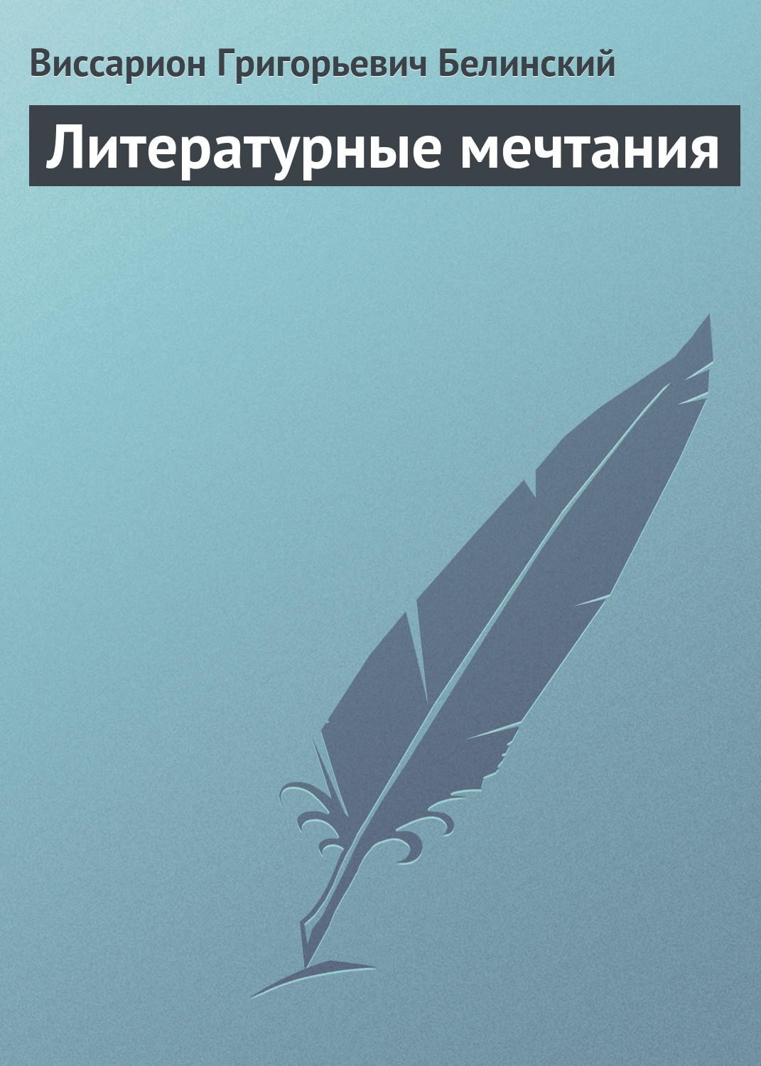 Обложка книги «Литературные мечтания»