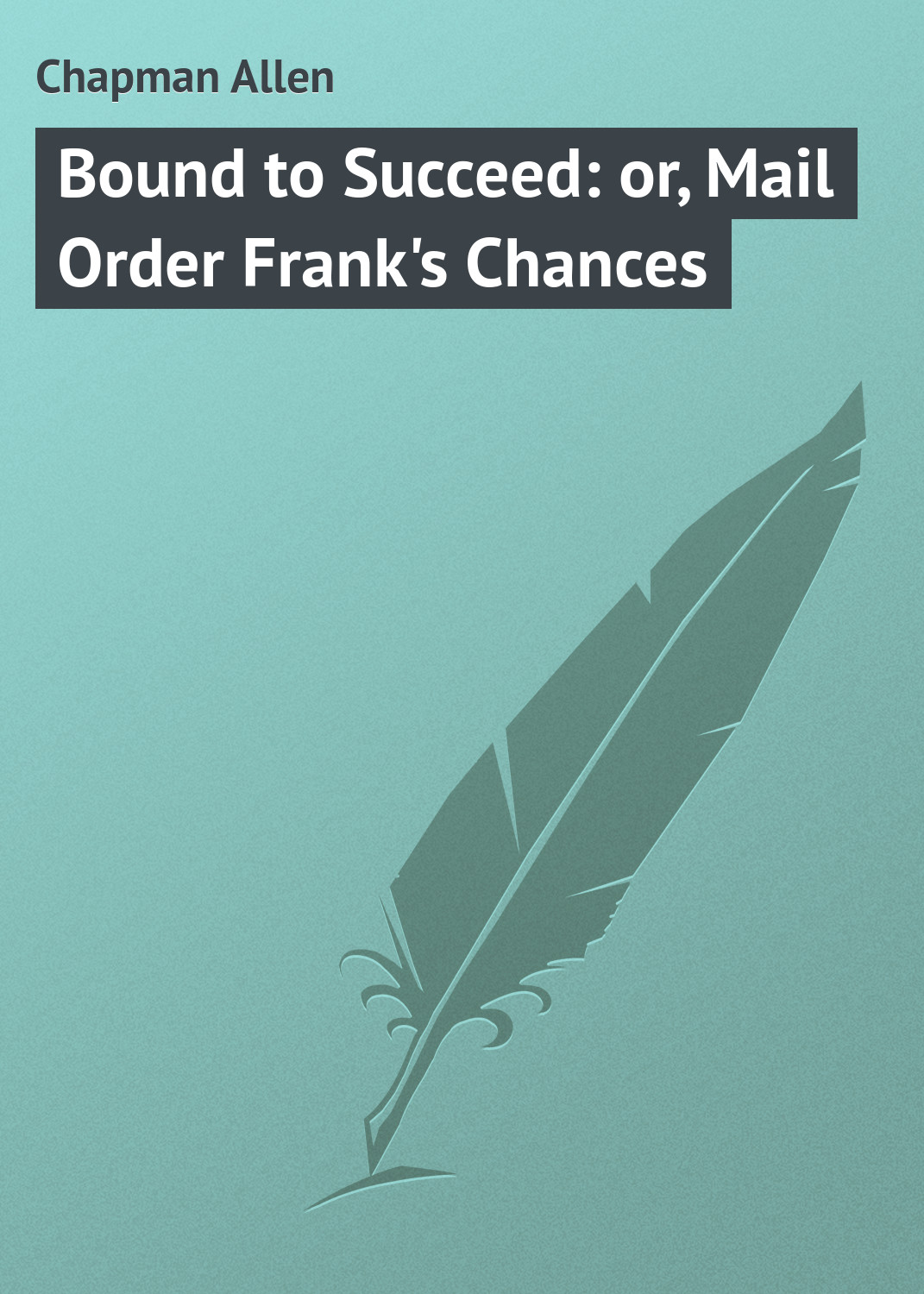 Обложка книги «Bound to Succeed: or, Mail Order Frank's Chances»