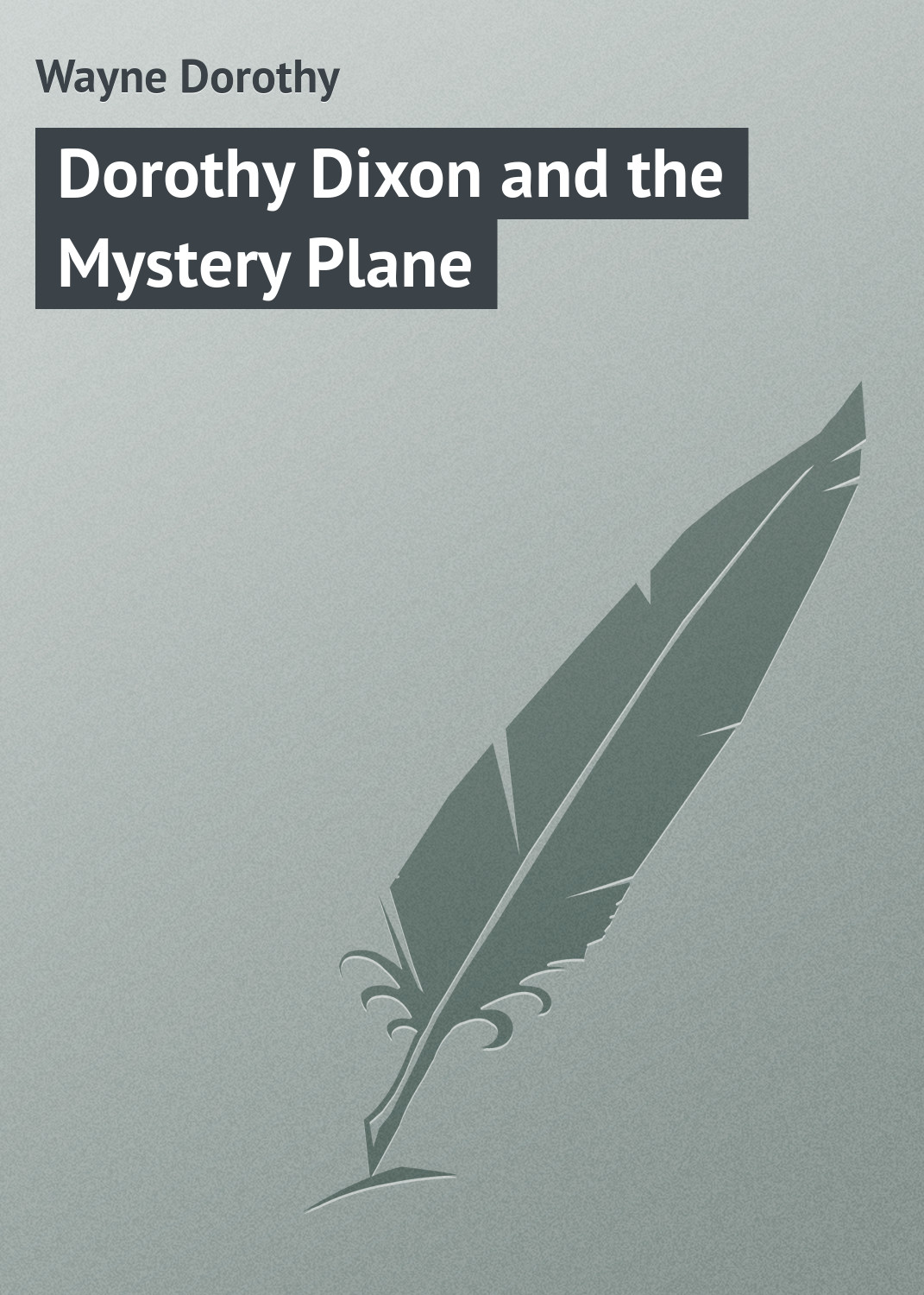 Обложка книги «Dorothy Dixon and the Mystery Plane»