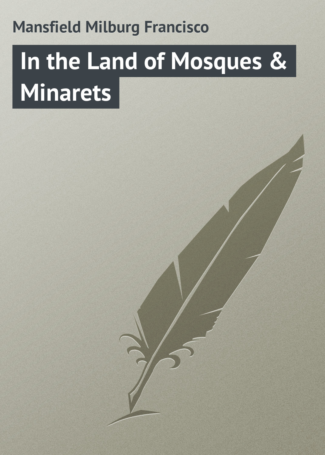 Обложка книги «In the Land of Mosques & Minarets»