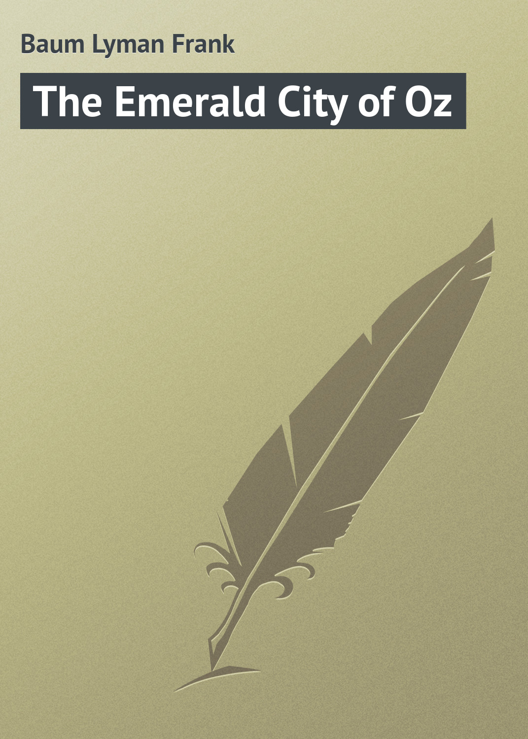 Обложка книги «The Emerald City of Oz»