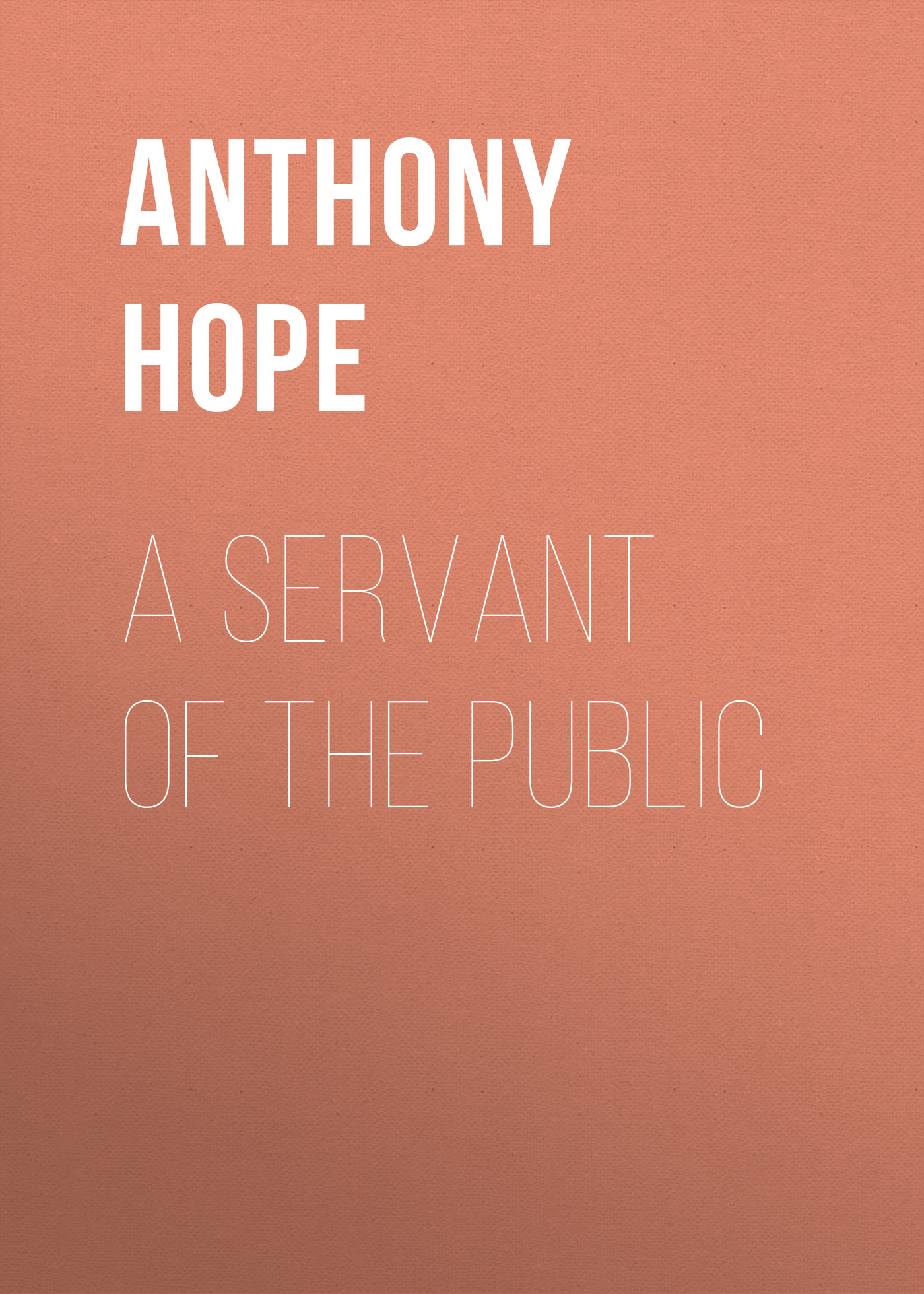 Обложка книги «A Servant of the Public»