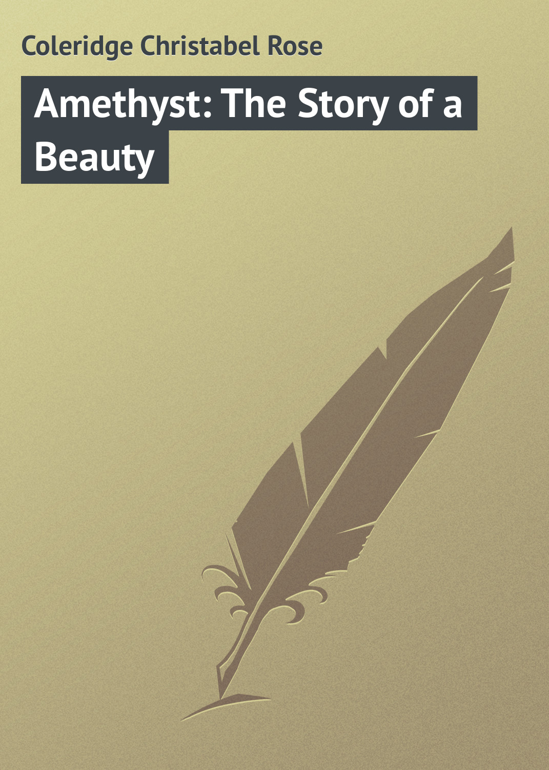 Обложка книги «Amethyst: The Story of a Beauty»