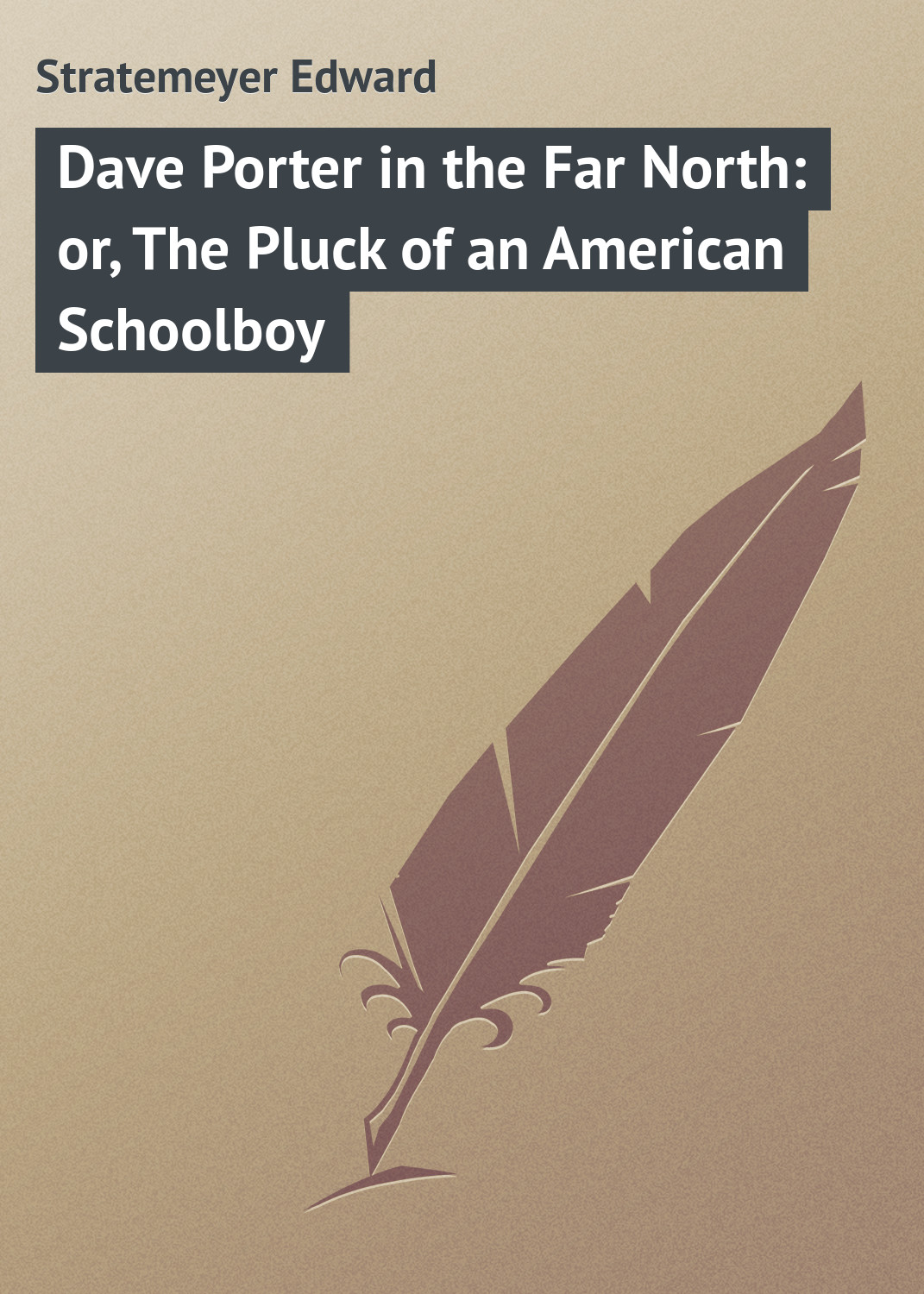 Обложка книги «Dave Porter in the Far North: or, The Pluck of an American Schoolboy»