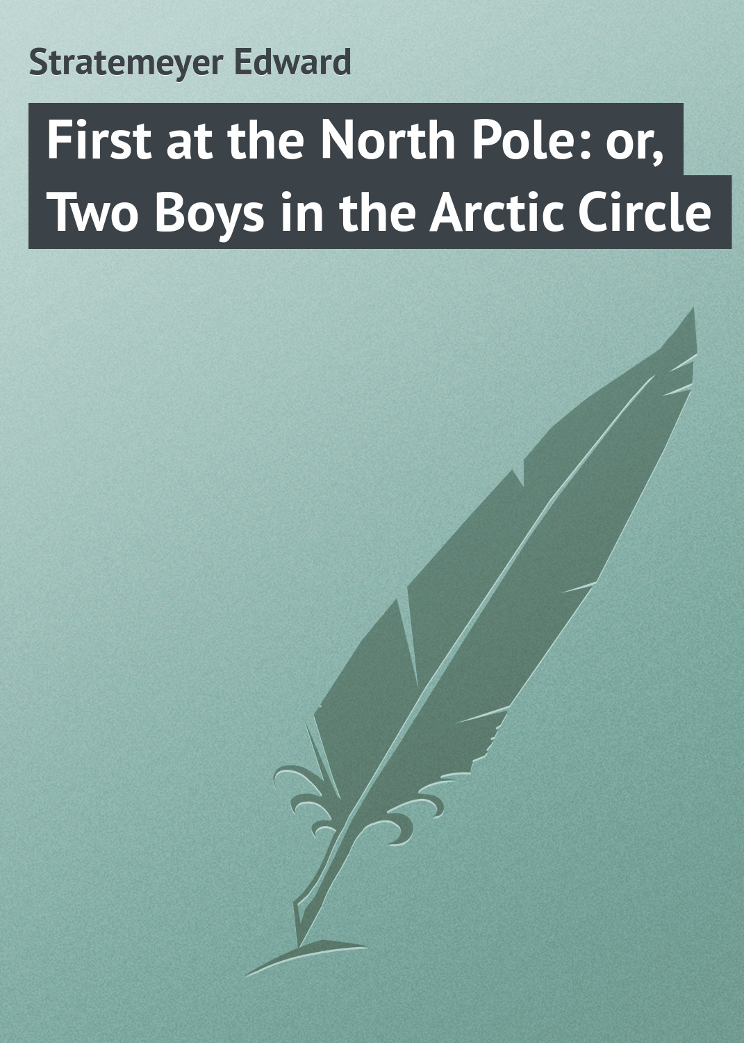 Обложка книги «First at the North Pole: or, Two Boys in the Arctic Circle»