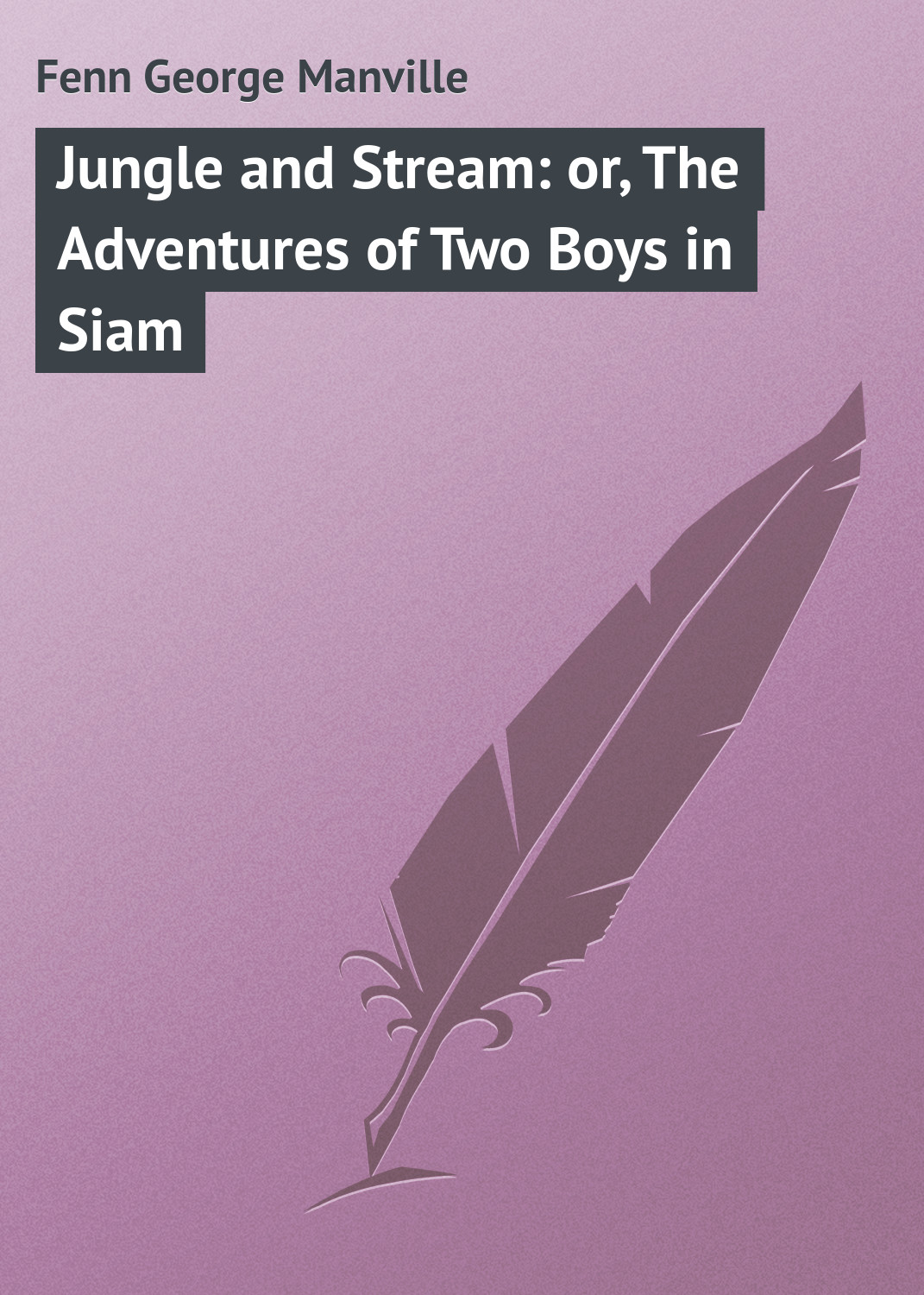 Обложка книги «Jungle and Stream: or, The Adventures of Two Boys in Siam»
