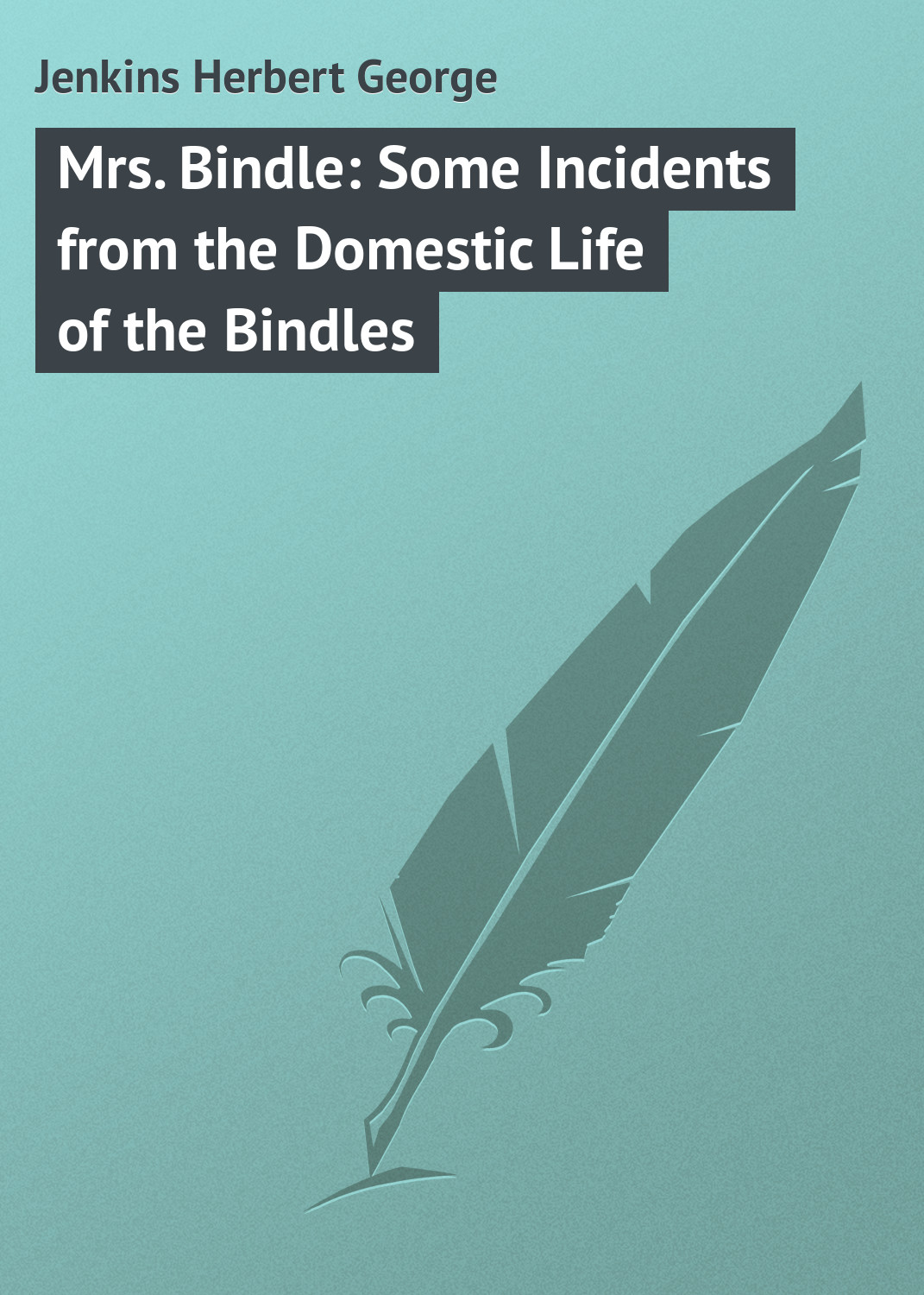 Обложка книги «Mrs. Bindle: Some Incidents from the Domestic Life of the Bindles»