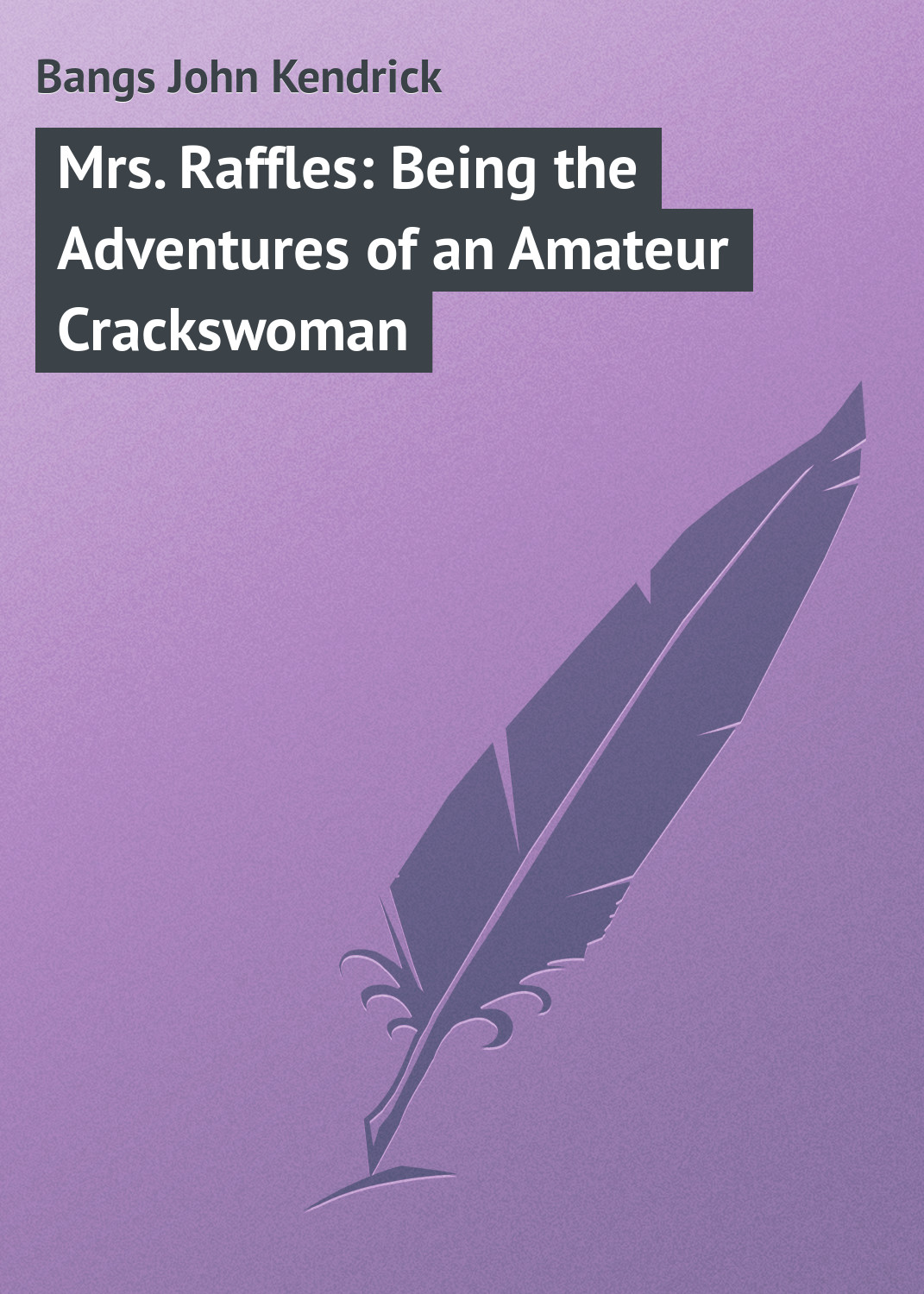 Обложка книги «Mrs. Raffles: Being the Adventures of an Amateur Crackswoman»