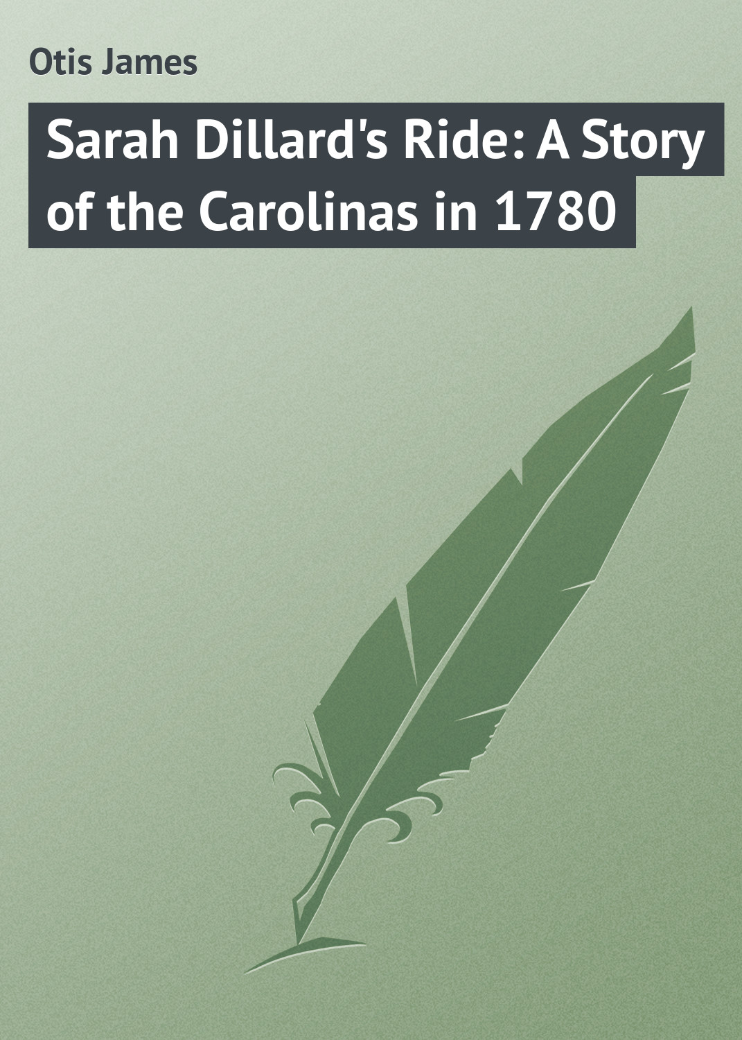 Обложка книги «Sarah Dillard's Ride: A Story of the Carolinas in 1780»