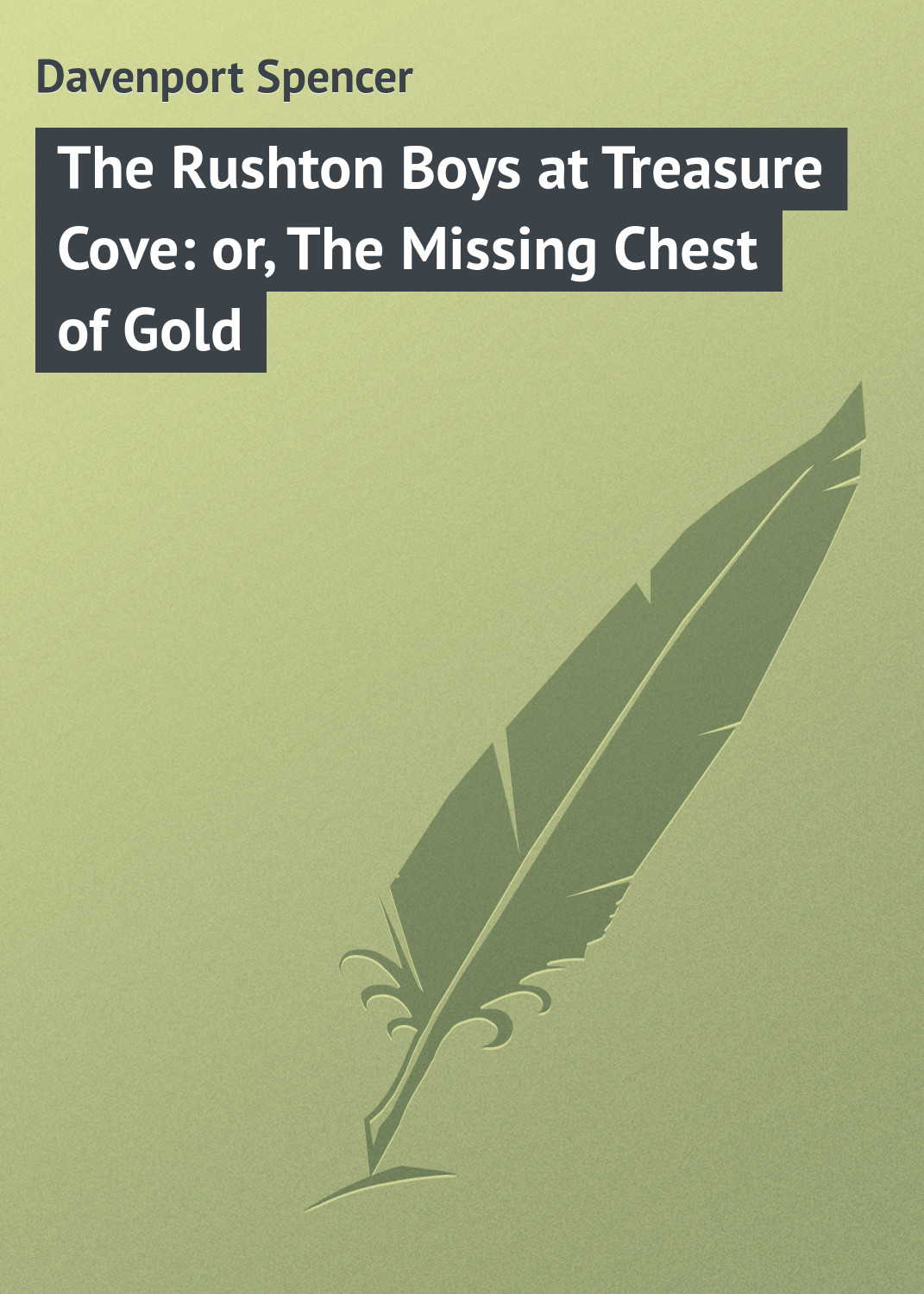 Обложка книги «The Rushton Boys at Treasure Cove: or, The Missing Chest of Gold»
