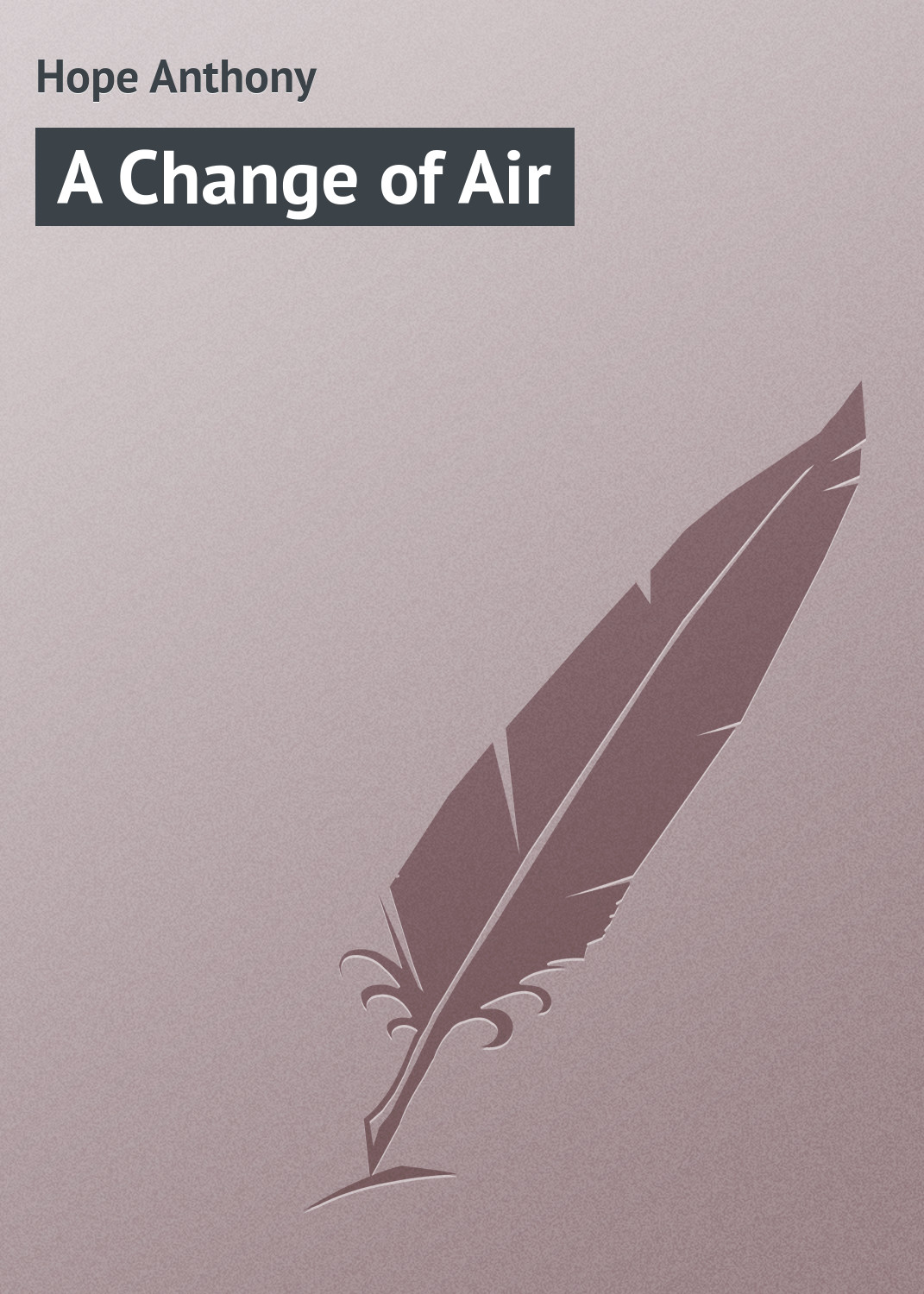 Обложка книги «A Change of Air»
