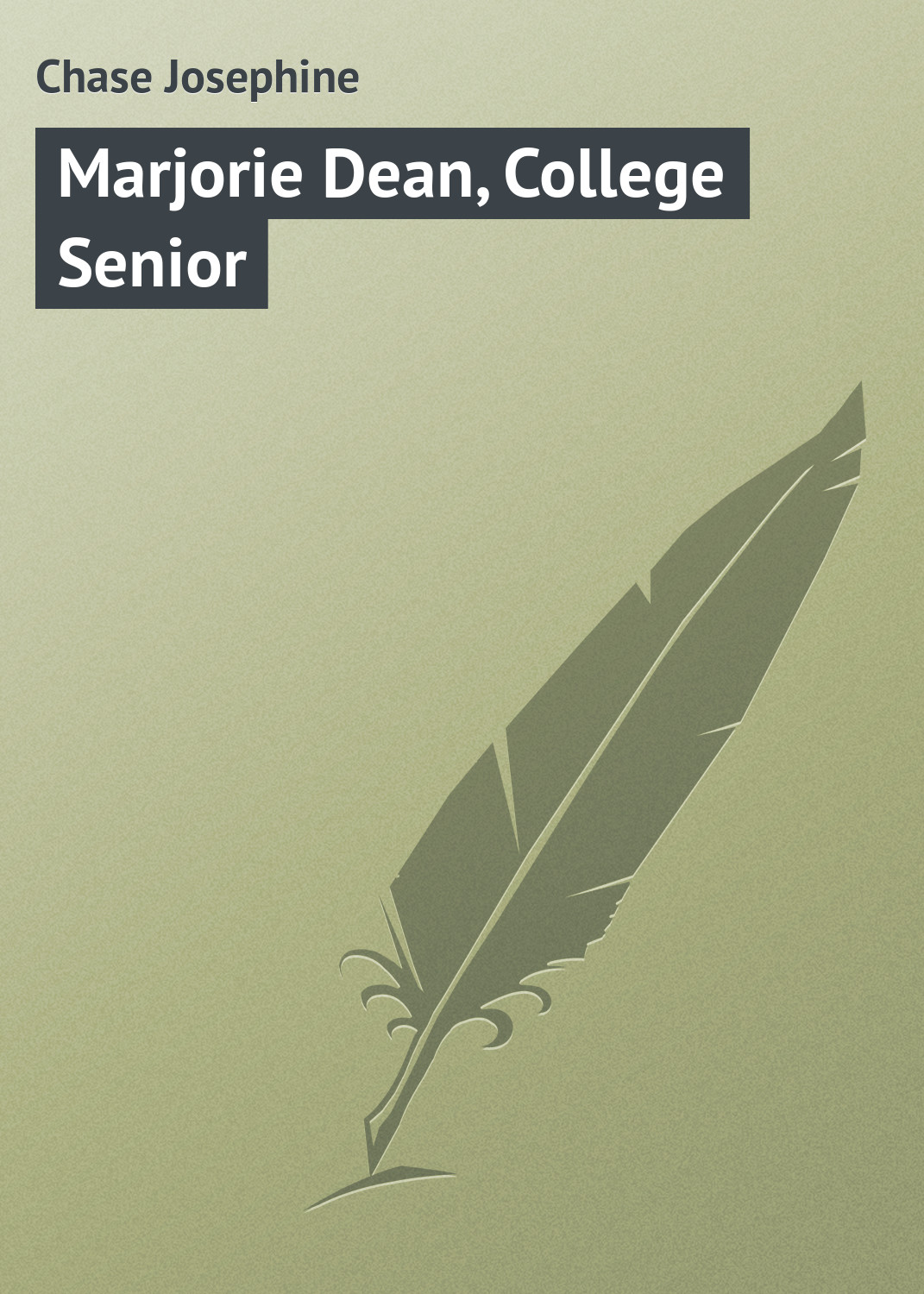 Обложка книги «Marjorie Dean, College Senior»