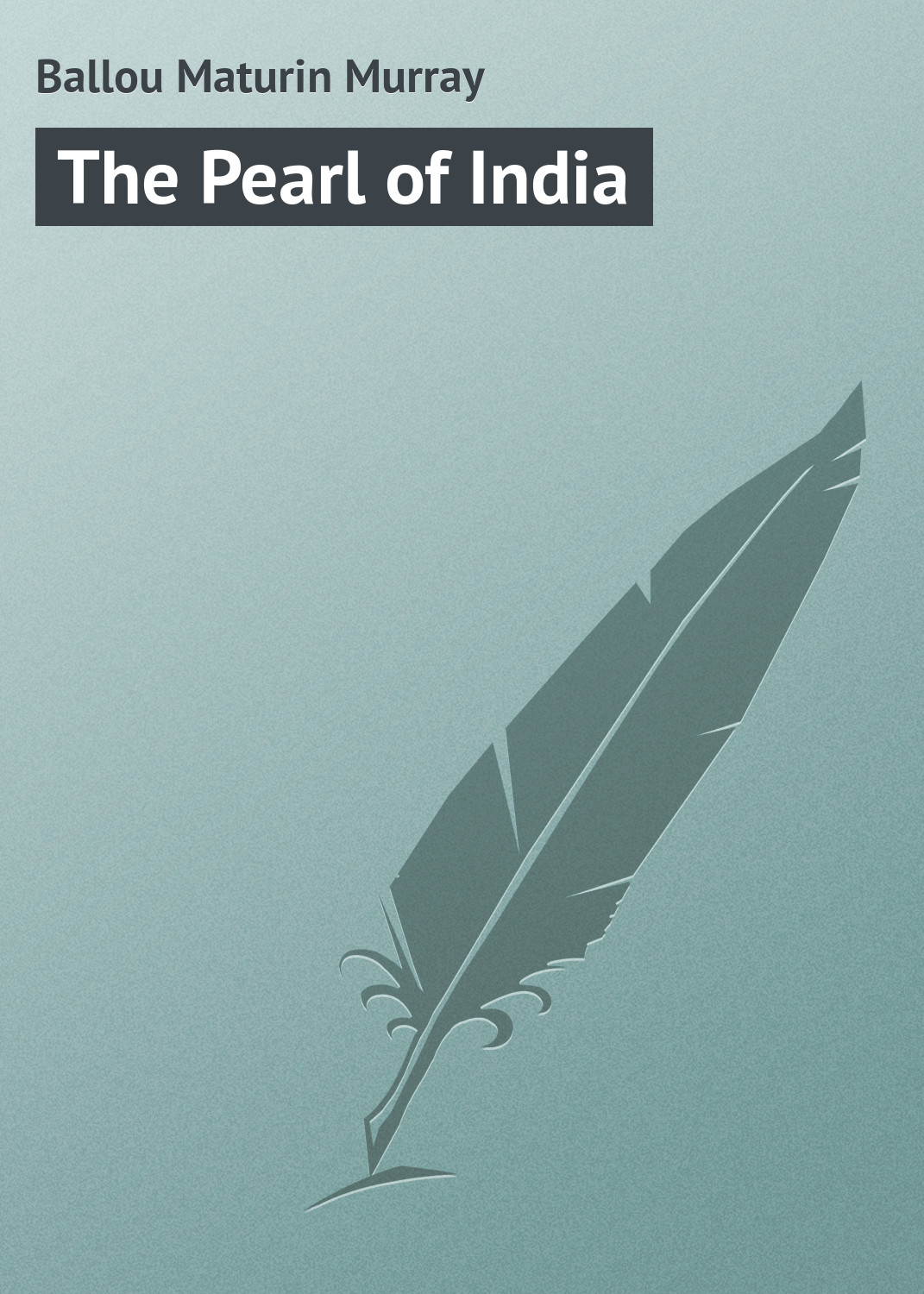 Обложка книги «The Pearl of India»