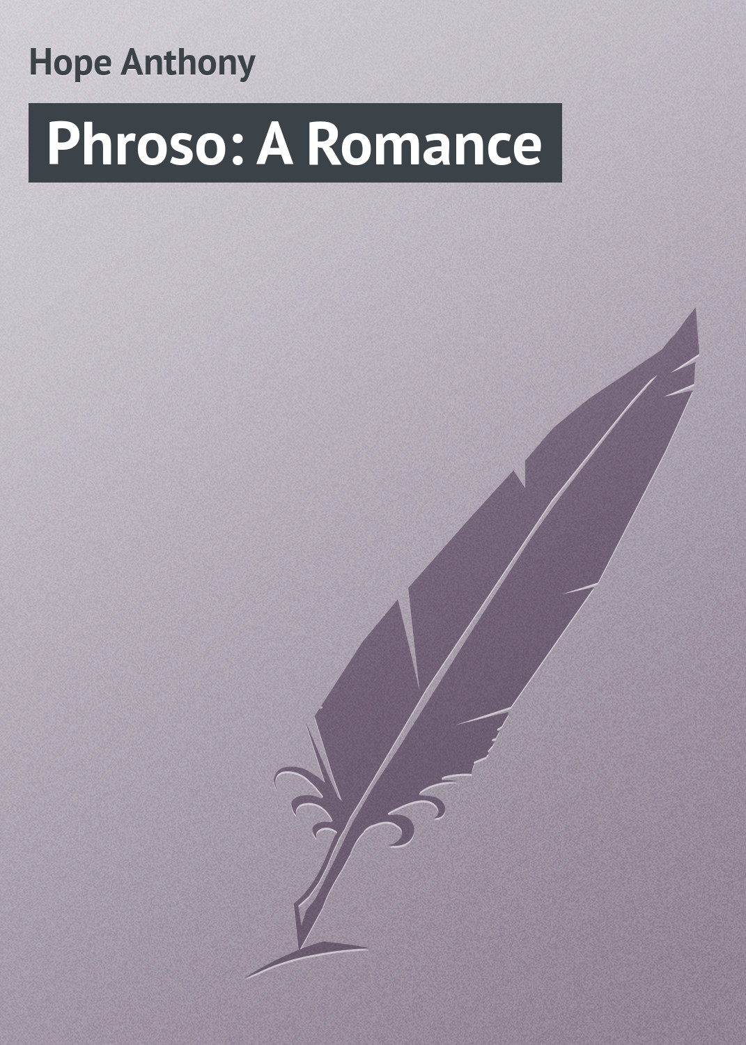 Обложка книги «Phroso: A Romance»