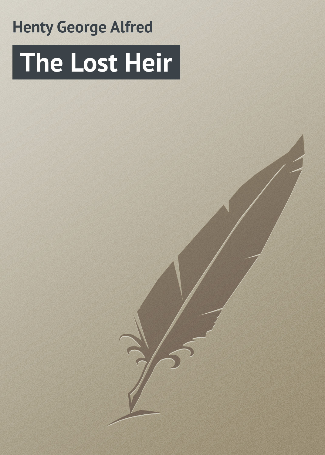 Обложка книги «The Lost Heir»