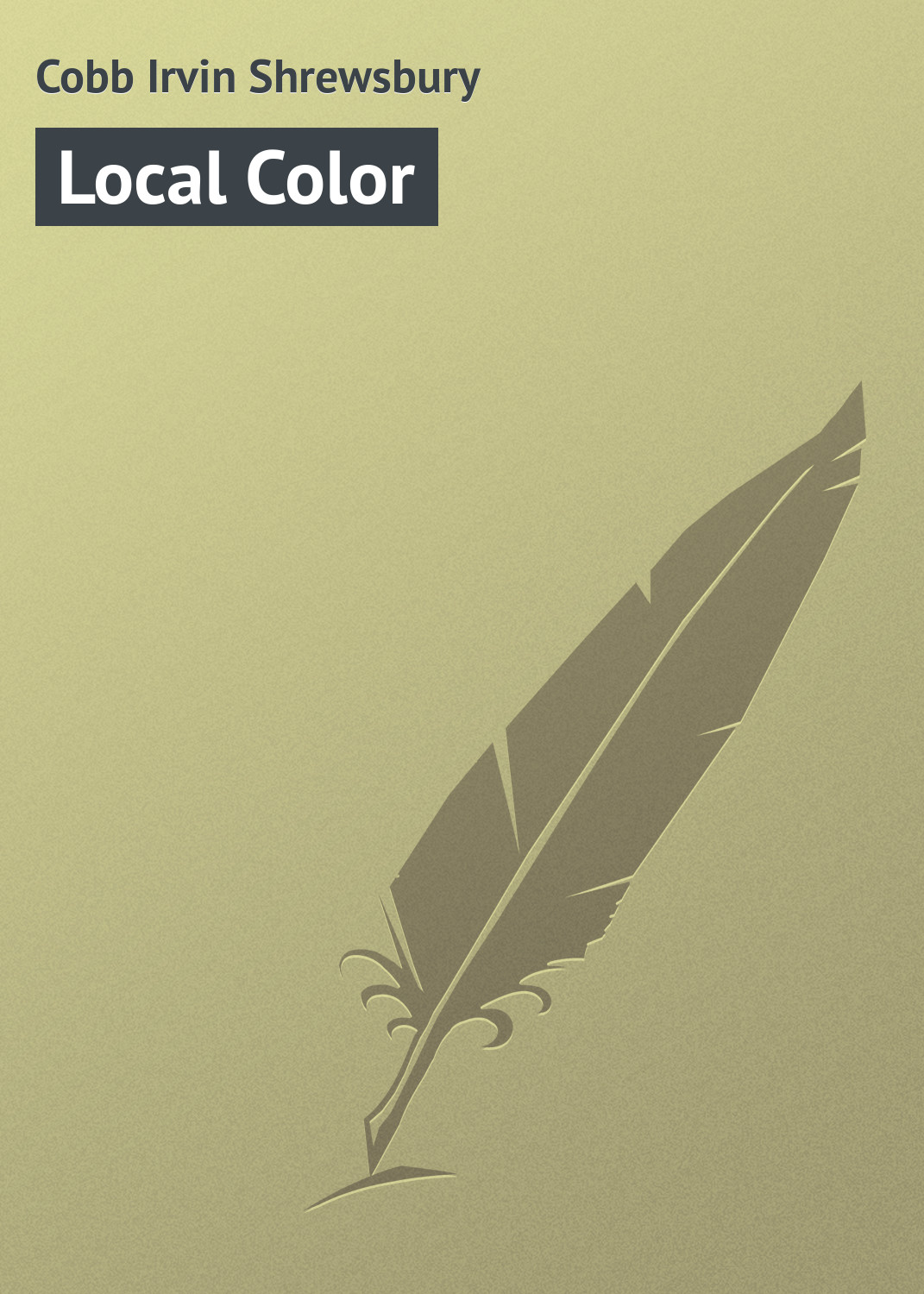 Обложка книги «Local Color»