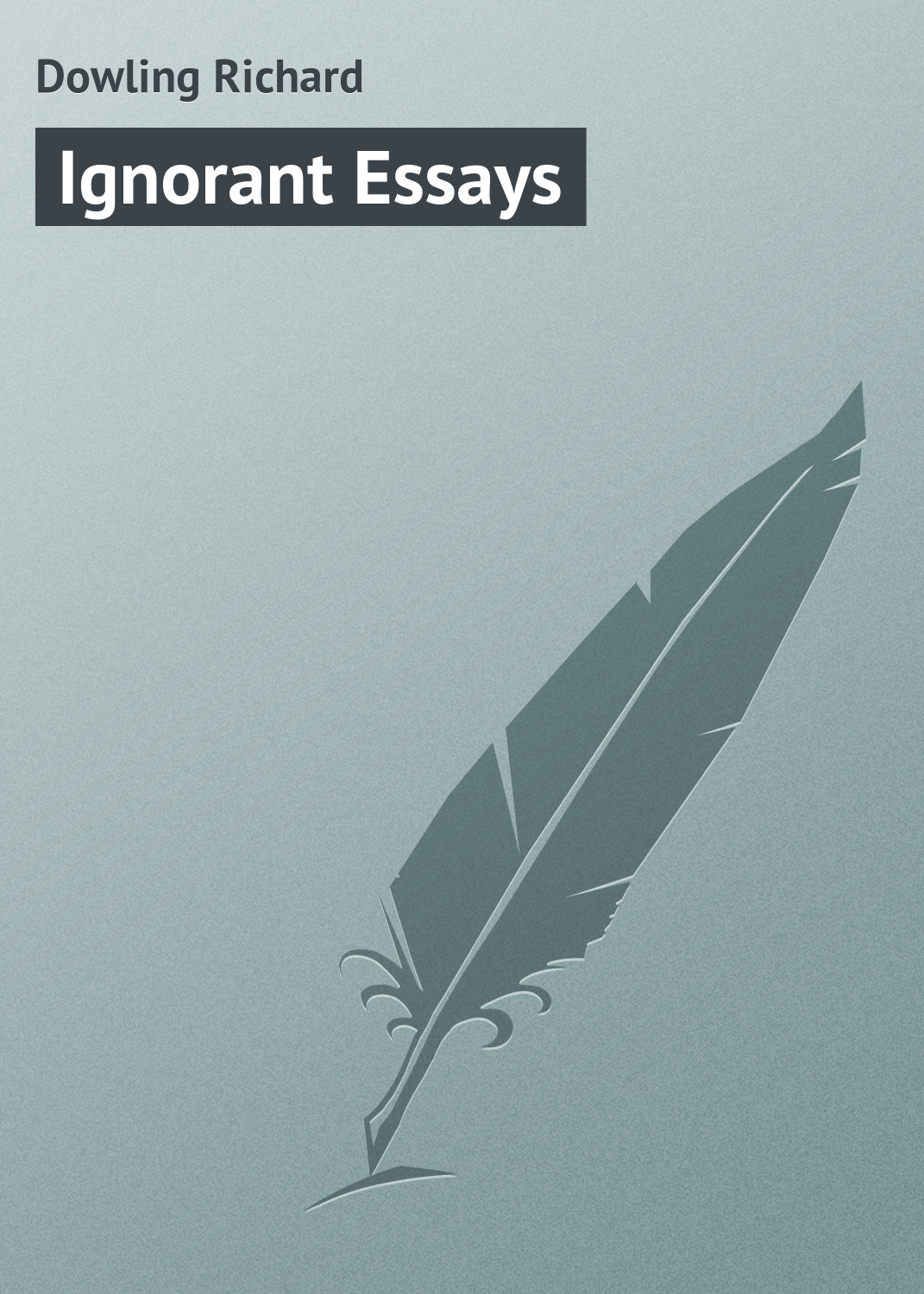 Обложка книги «Ignorant Essays»