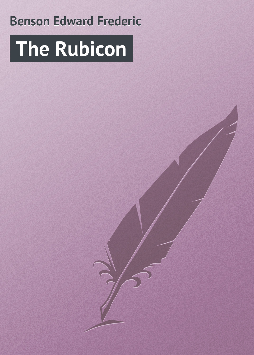 Обложка книги «The Rubicon»