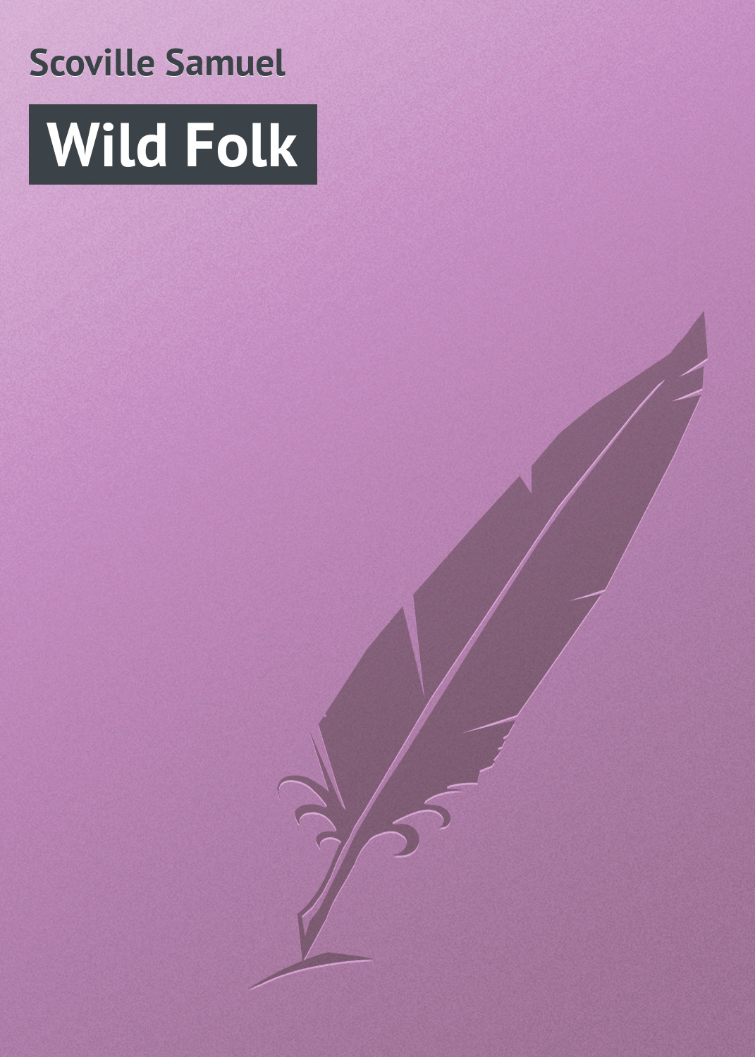 Обложка книги «Wild Folk»