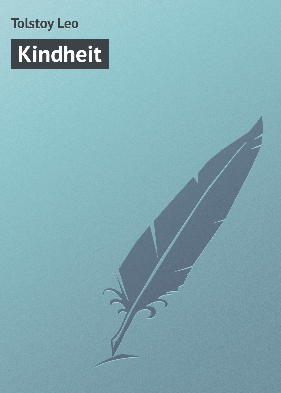 Обложка книги «Kindheit»