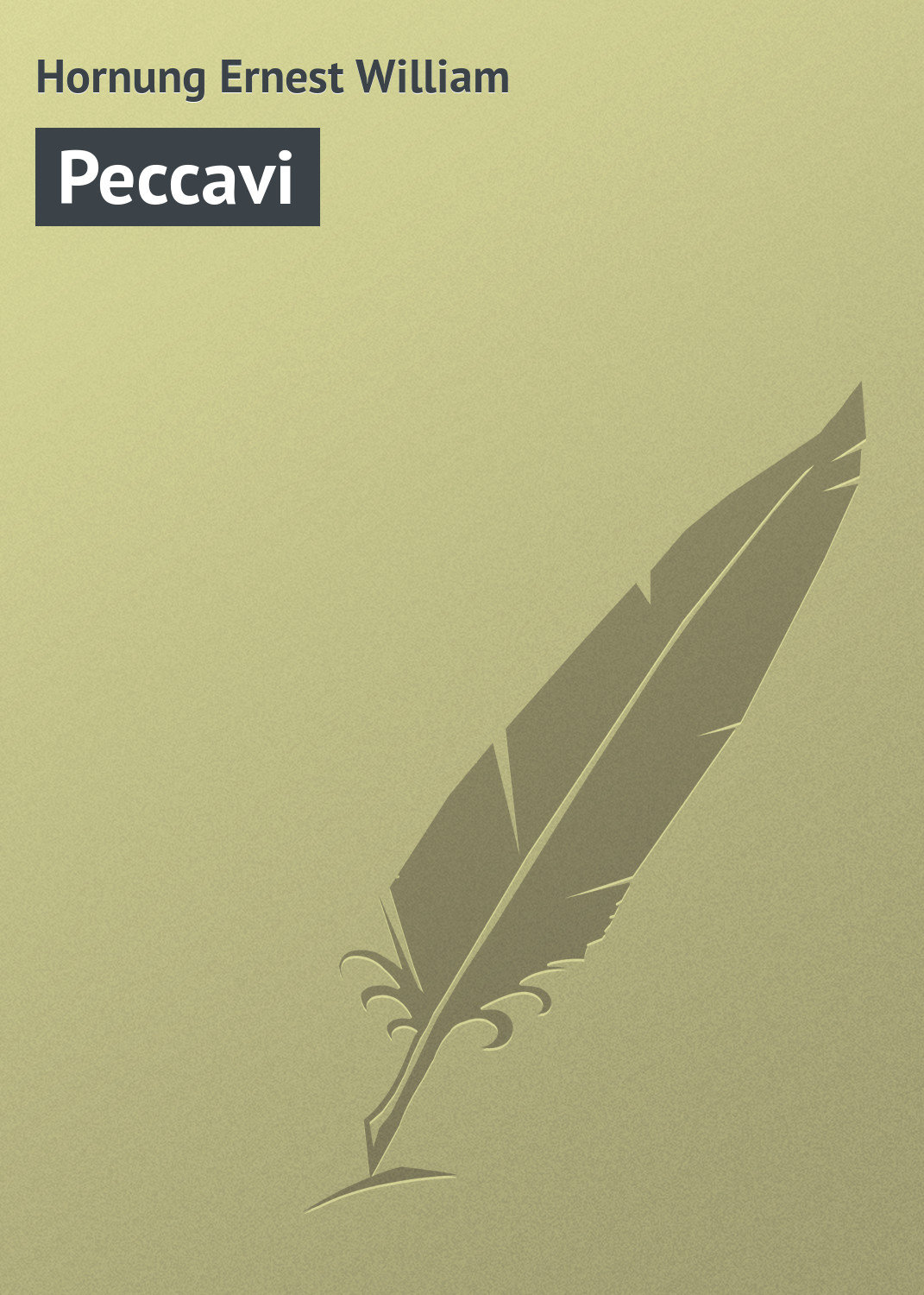 Обложка книги «Peccavi»