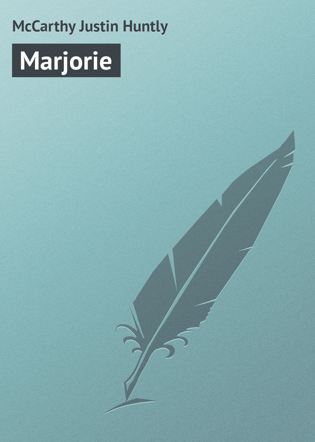Обложка книги «Marjorie»