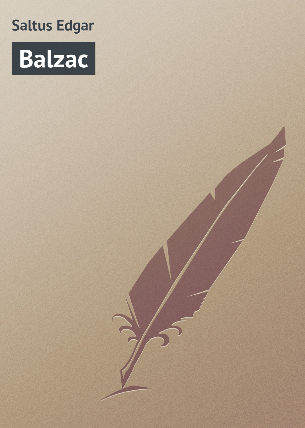 Обложка книги «Balzac»