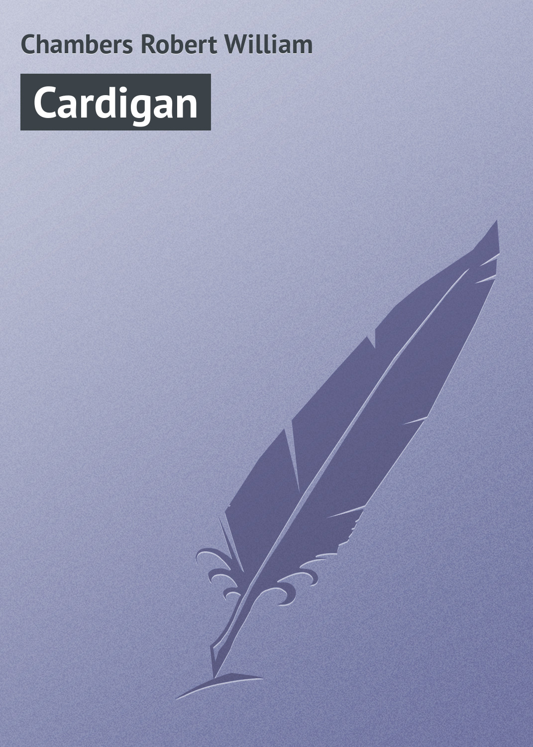 Обложка книги «Cardigan»