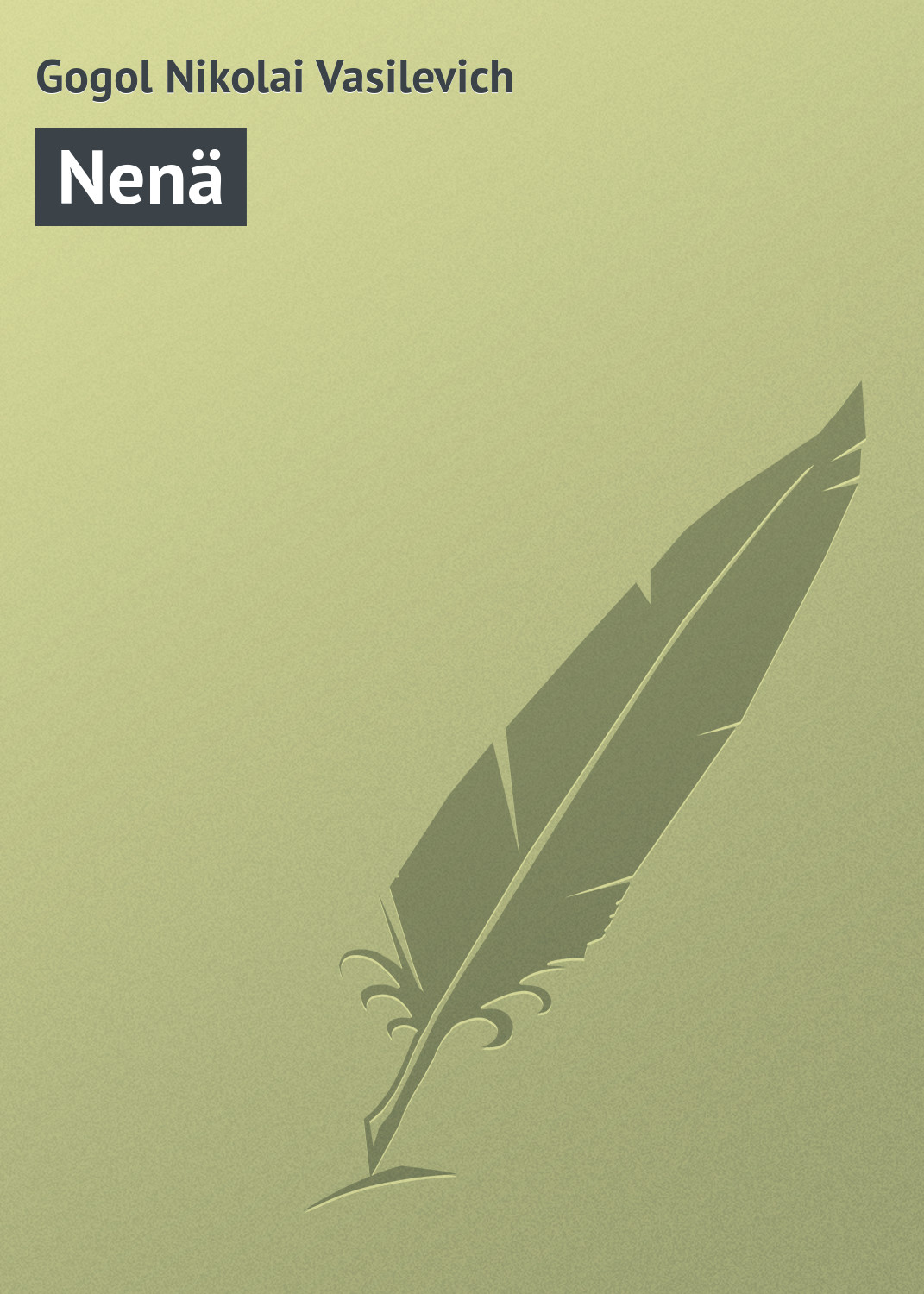 Обложка книги «Nenä»