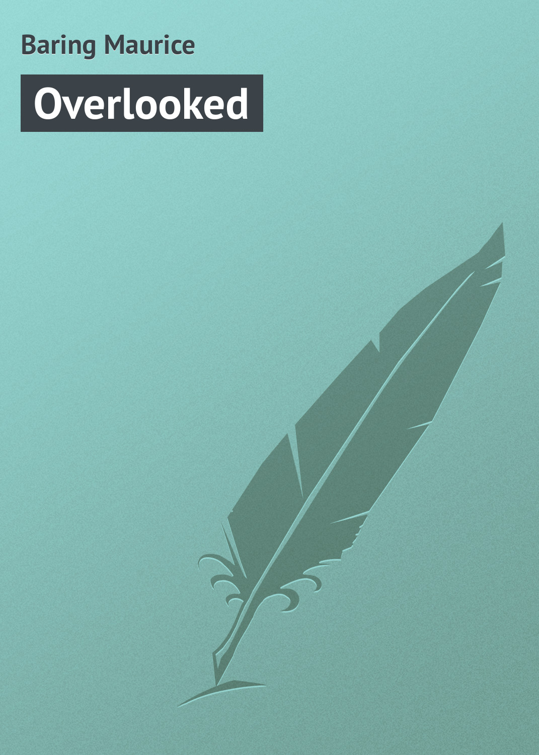 Обложка книги «Overlooked»