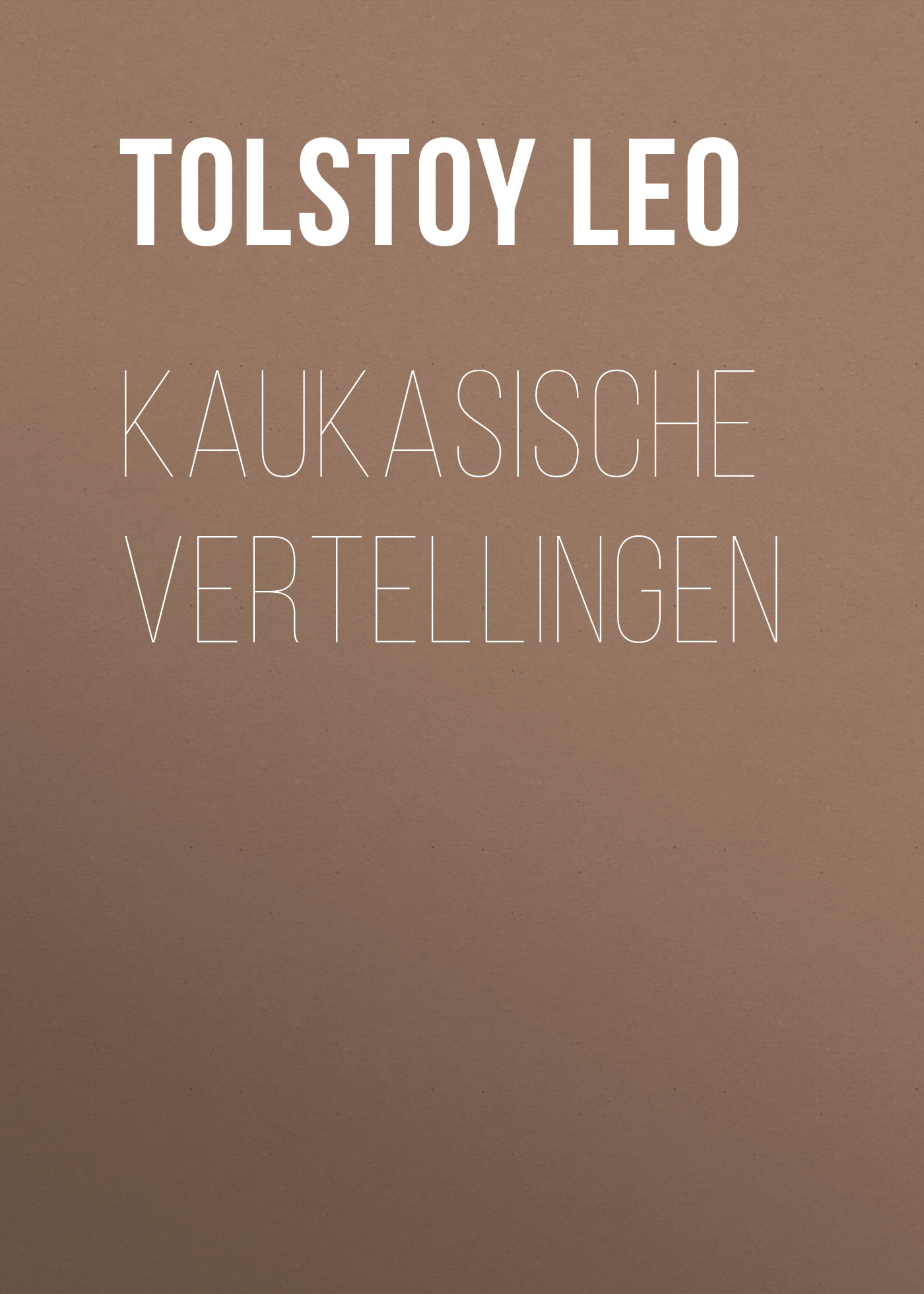 Обложка книги «Kaukasische vertellingen»