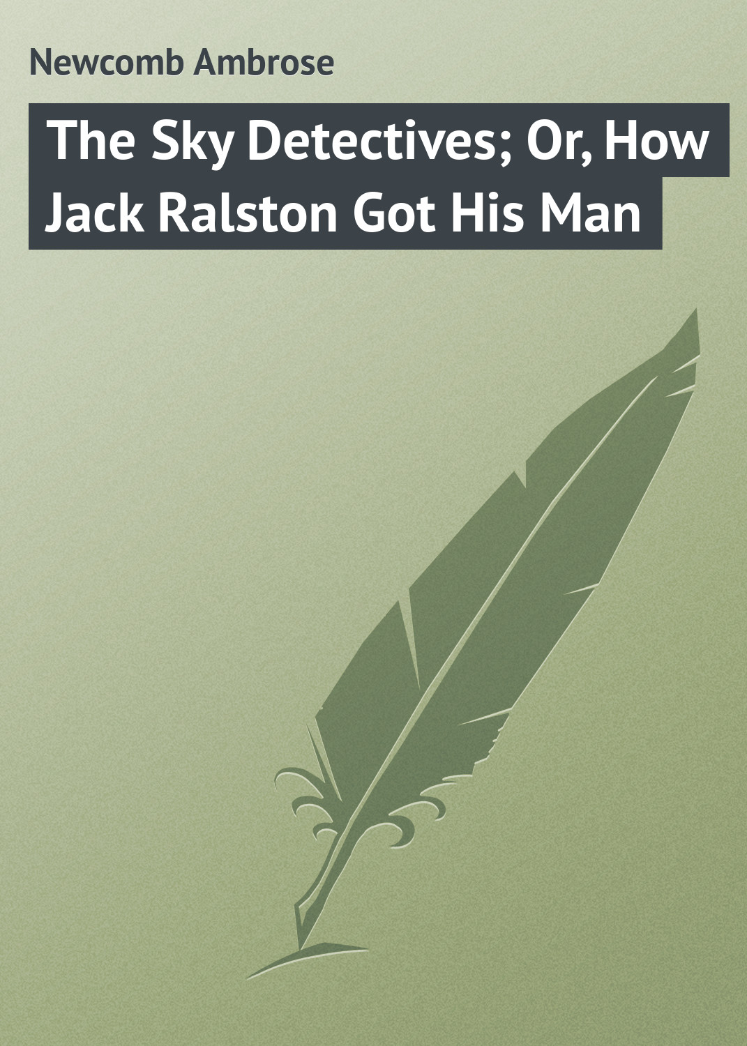 Обложка книги «The Sky Detectives; Or, How Jack Ralston Got His Man»