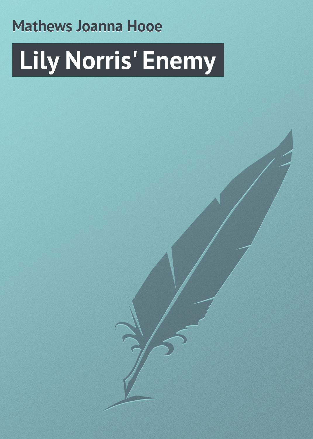 Обложка книги «Lily Norris' Enemy»