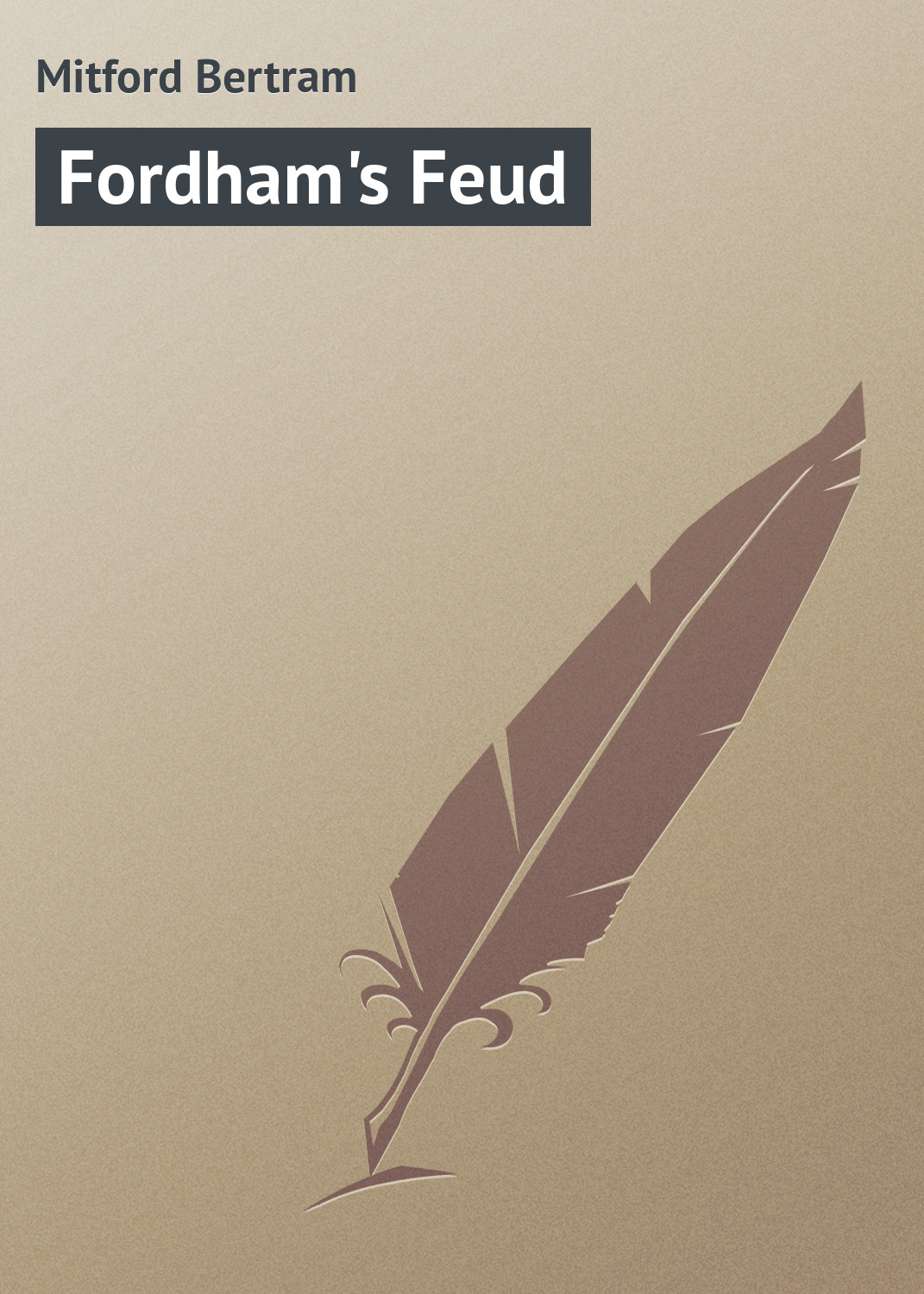Обложка книги «Fordham's Feud»
