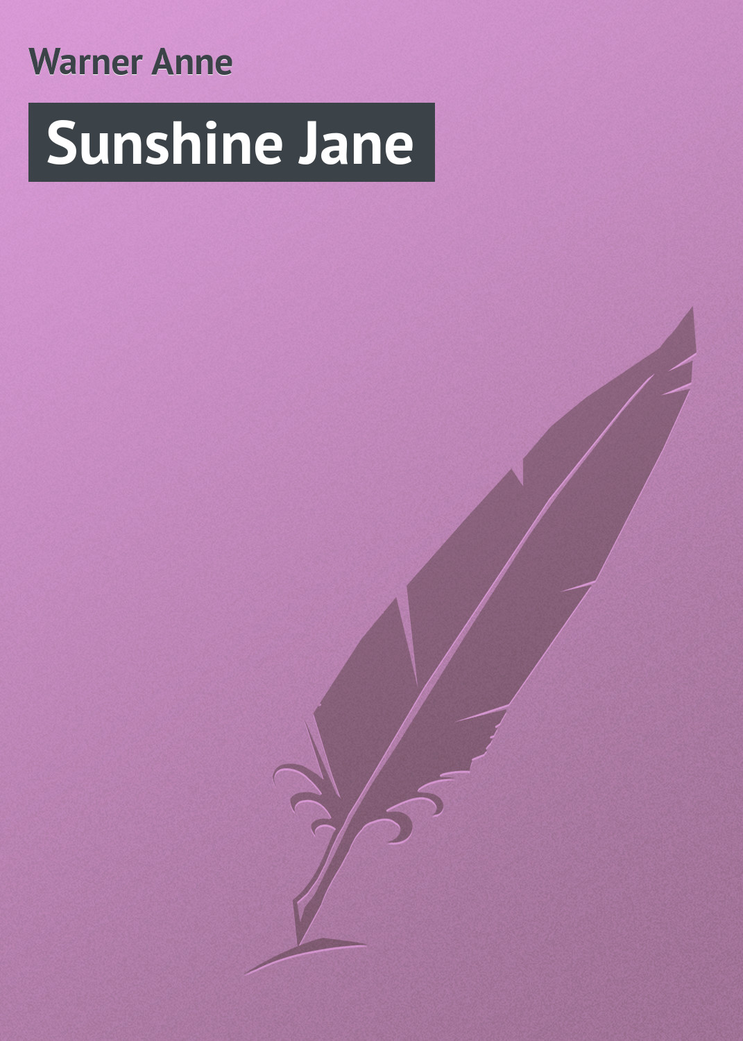 Обложка книги «Sunshine Jane»