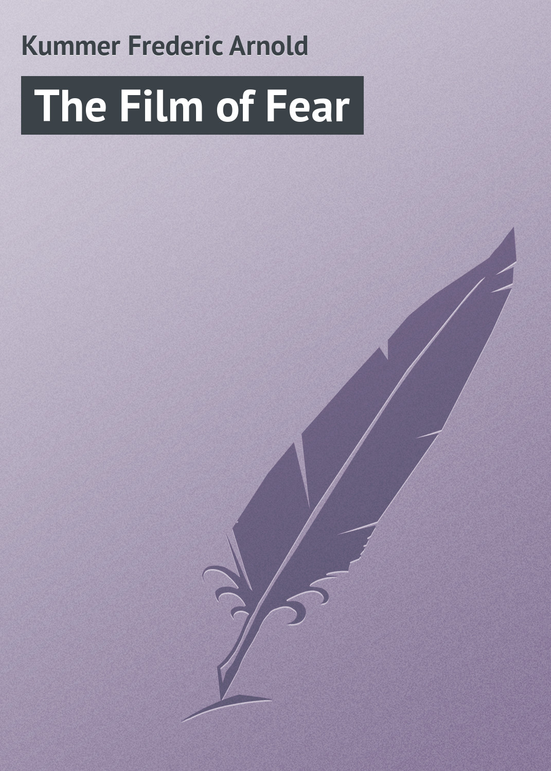 Обложка книги «The Film of Fear»