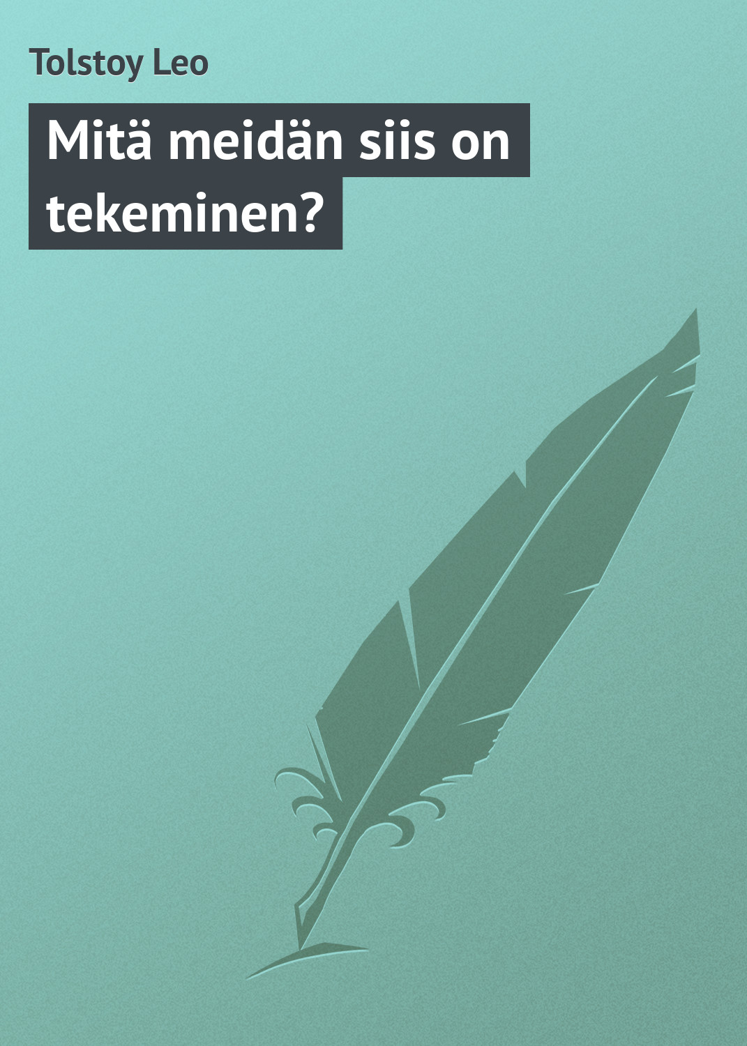 Обложка книги «Mitä meidän siis on tekeminen?»