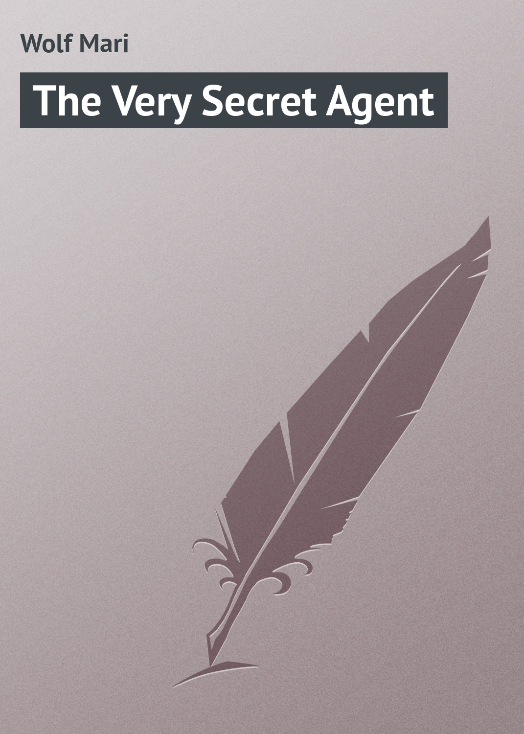 Обложка книги «The Very Secret Agent»