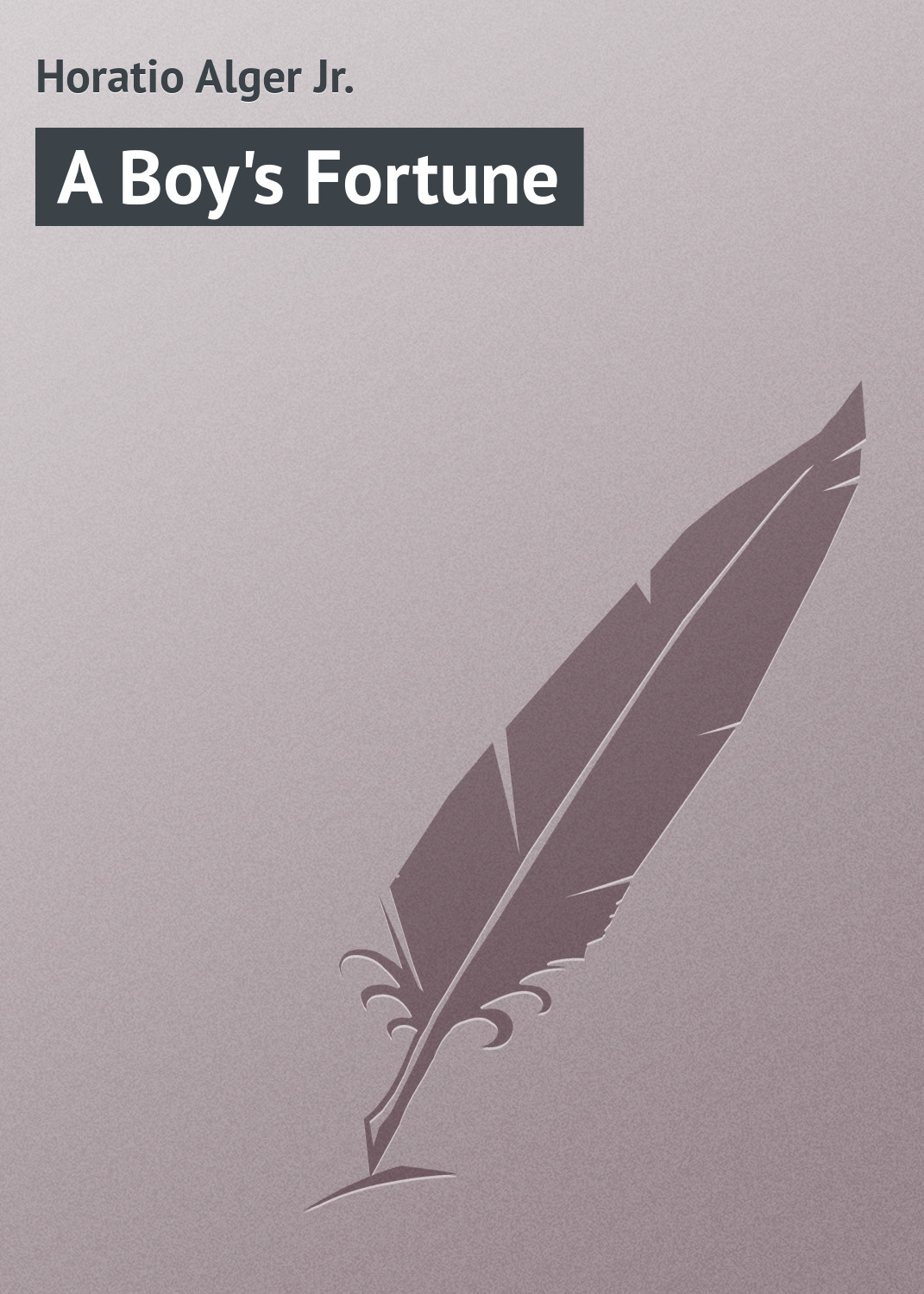 Обложка книги «A Boy's Fortune»